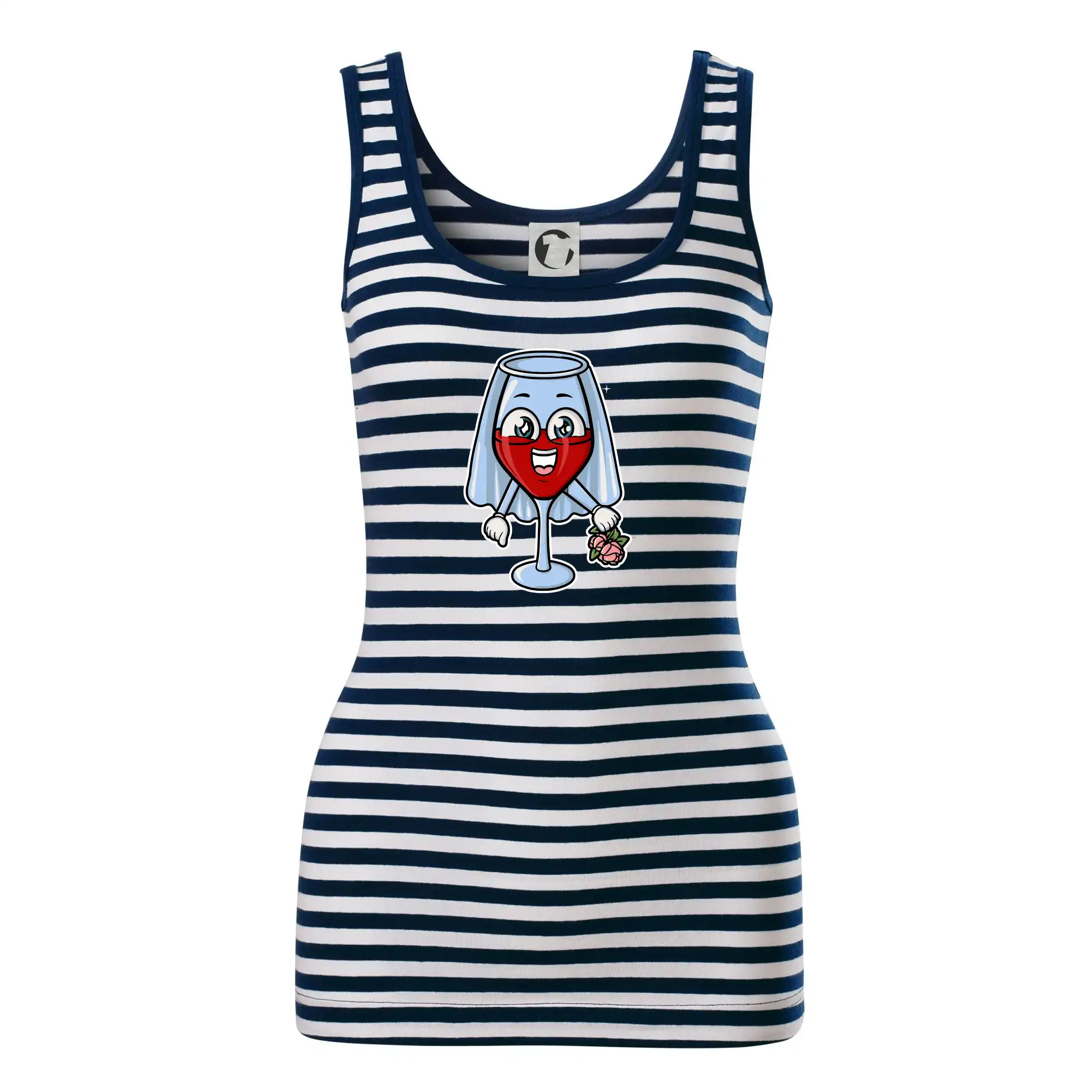 Tričká na rozlúčku so slobodou - Červené víno pro nevěstu - Sailor tielko na vodu