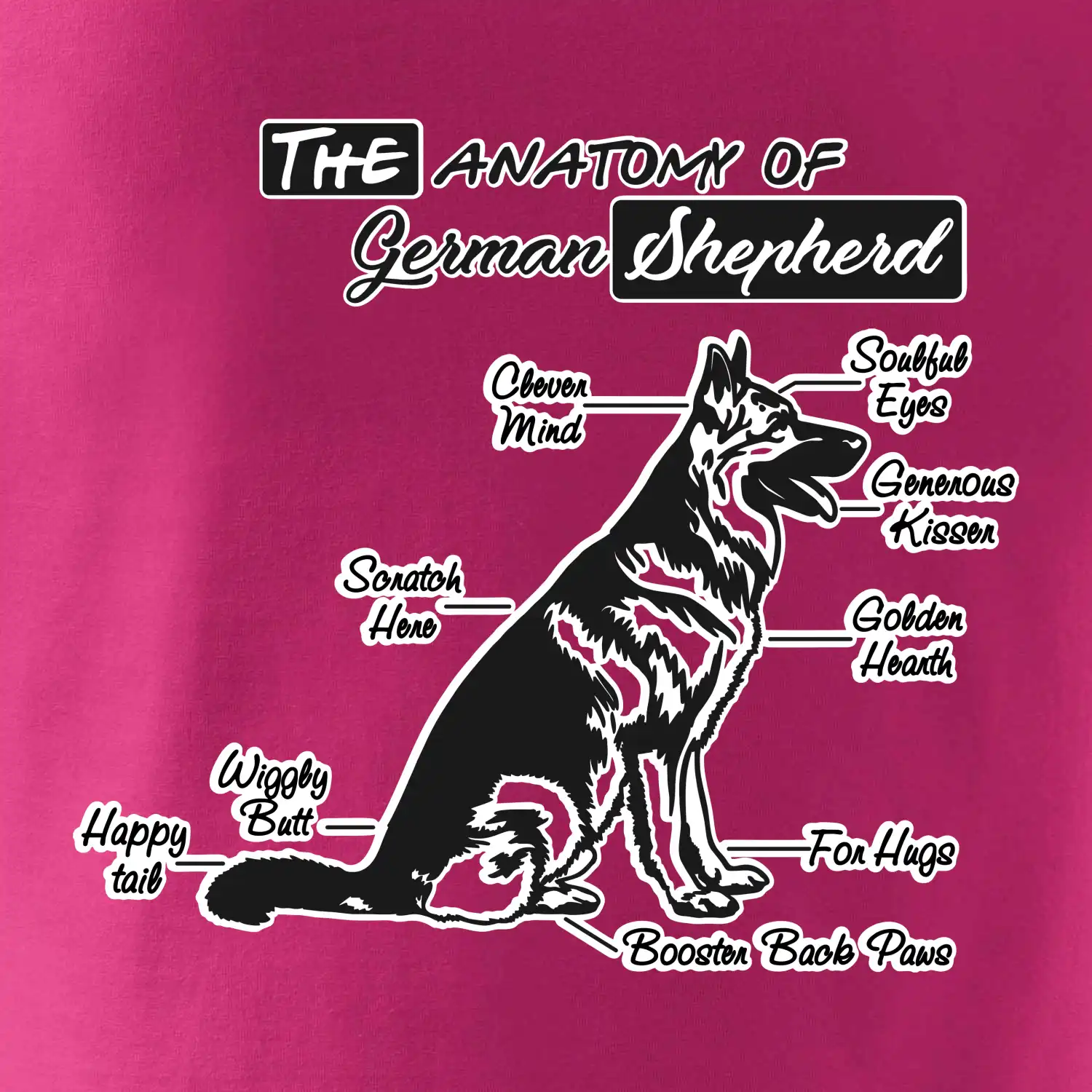 Německý ovčák - Anatomie