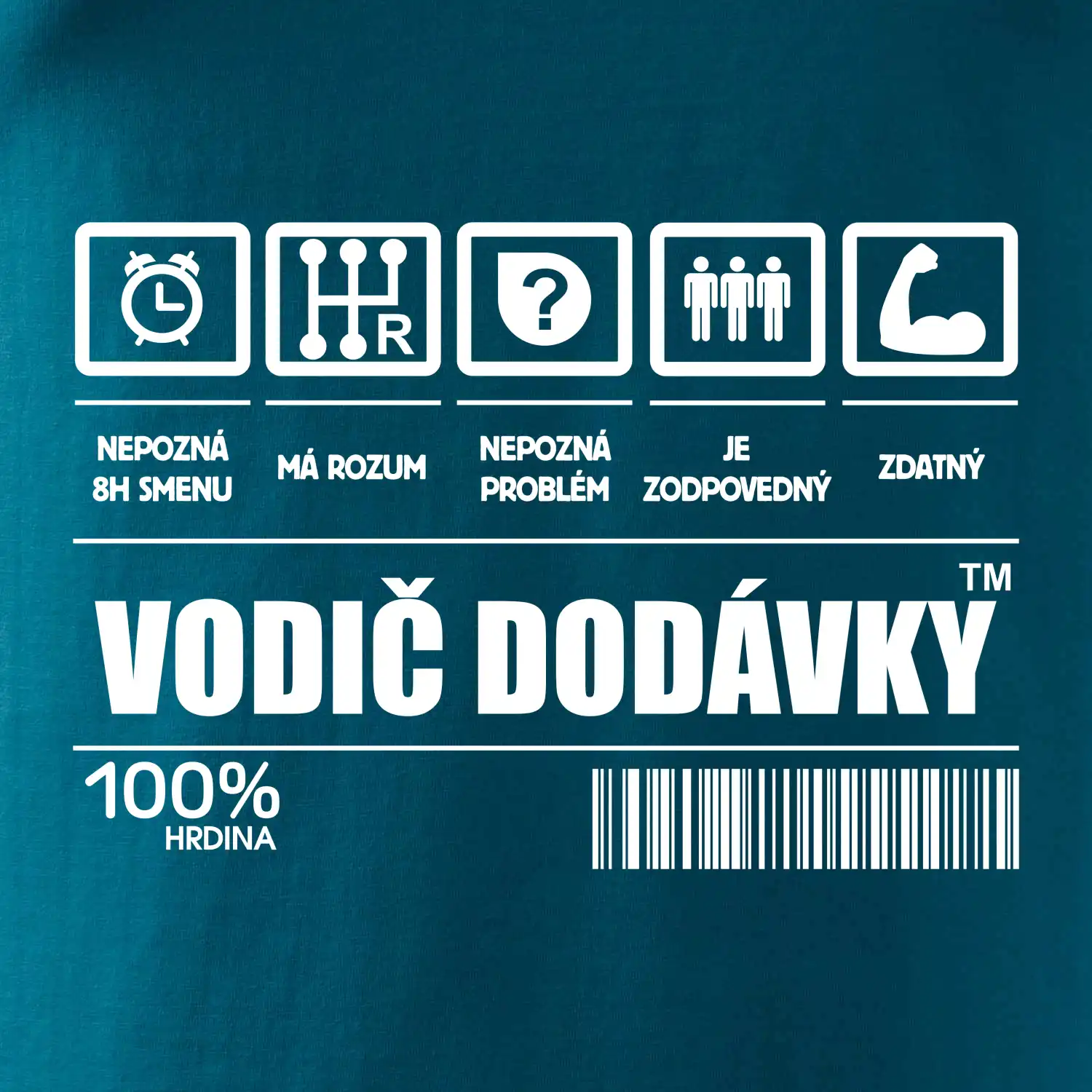 Čiarový kód - Vodič dodávky