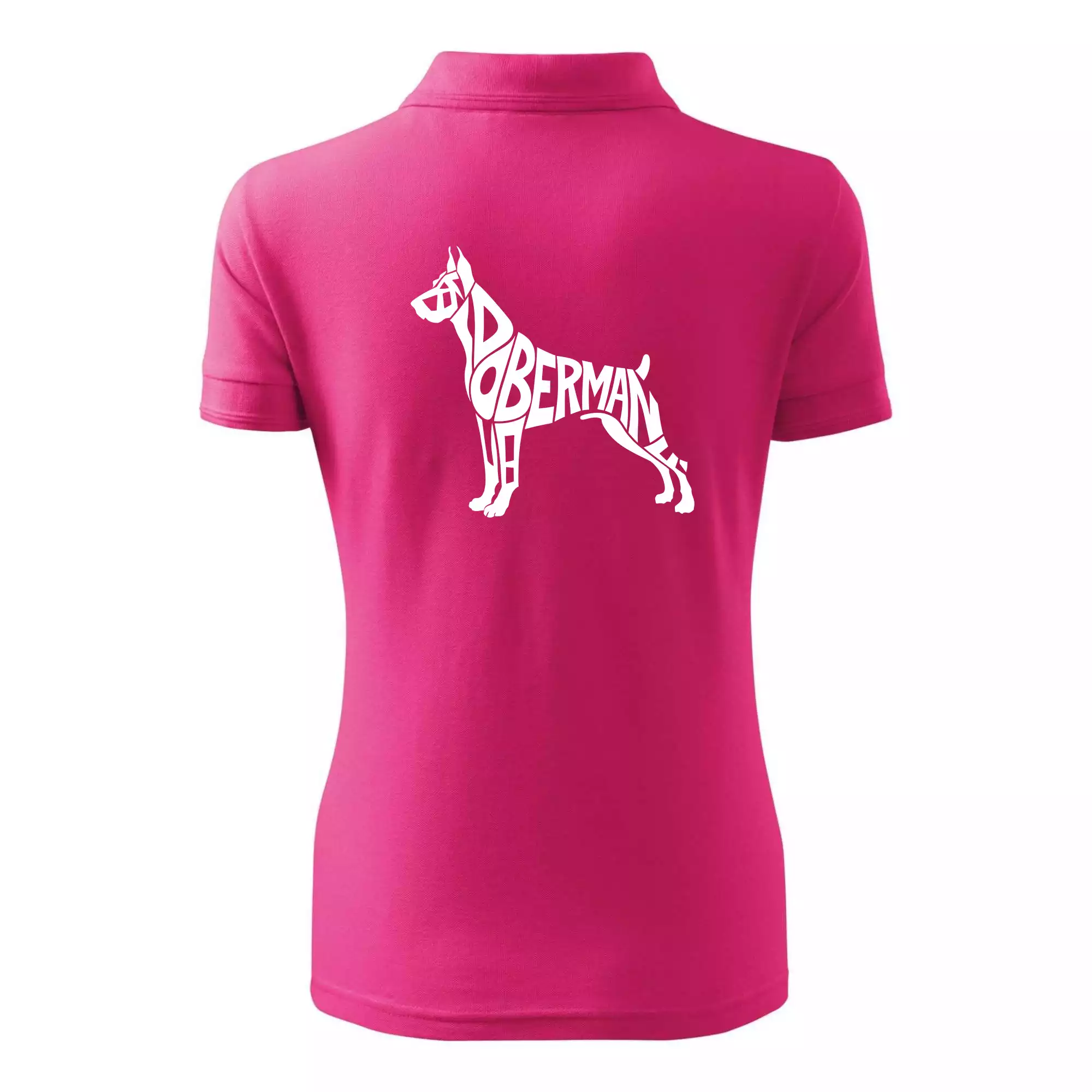 Doberman - nápis v tělě