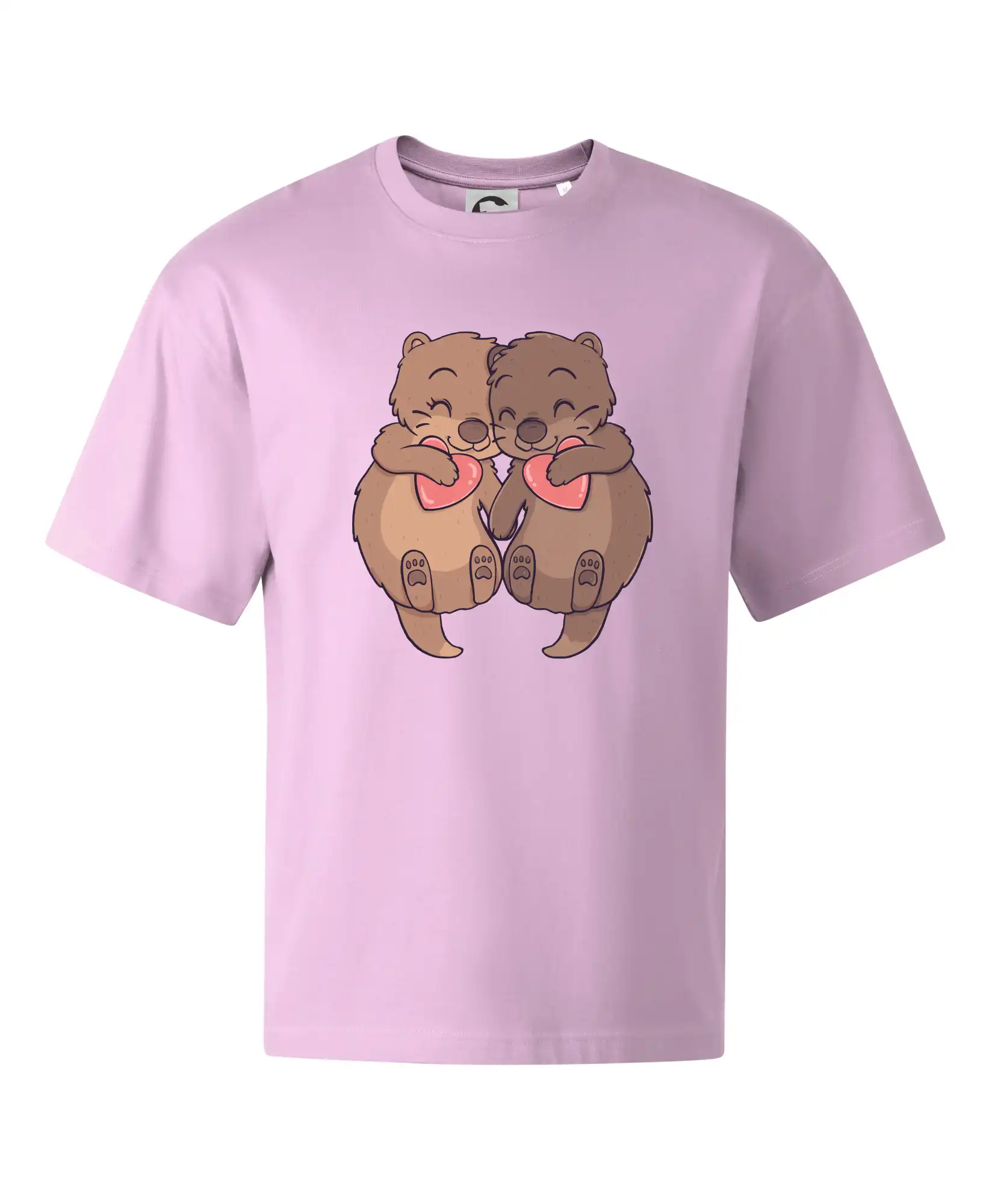 Tričká so zvieratami - Zamilované vydry - Stage unisex - OVERSIZE