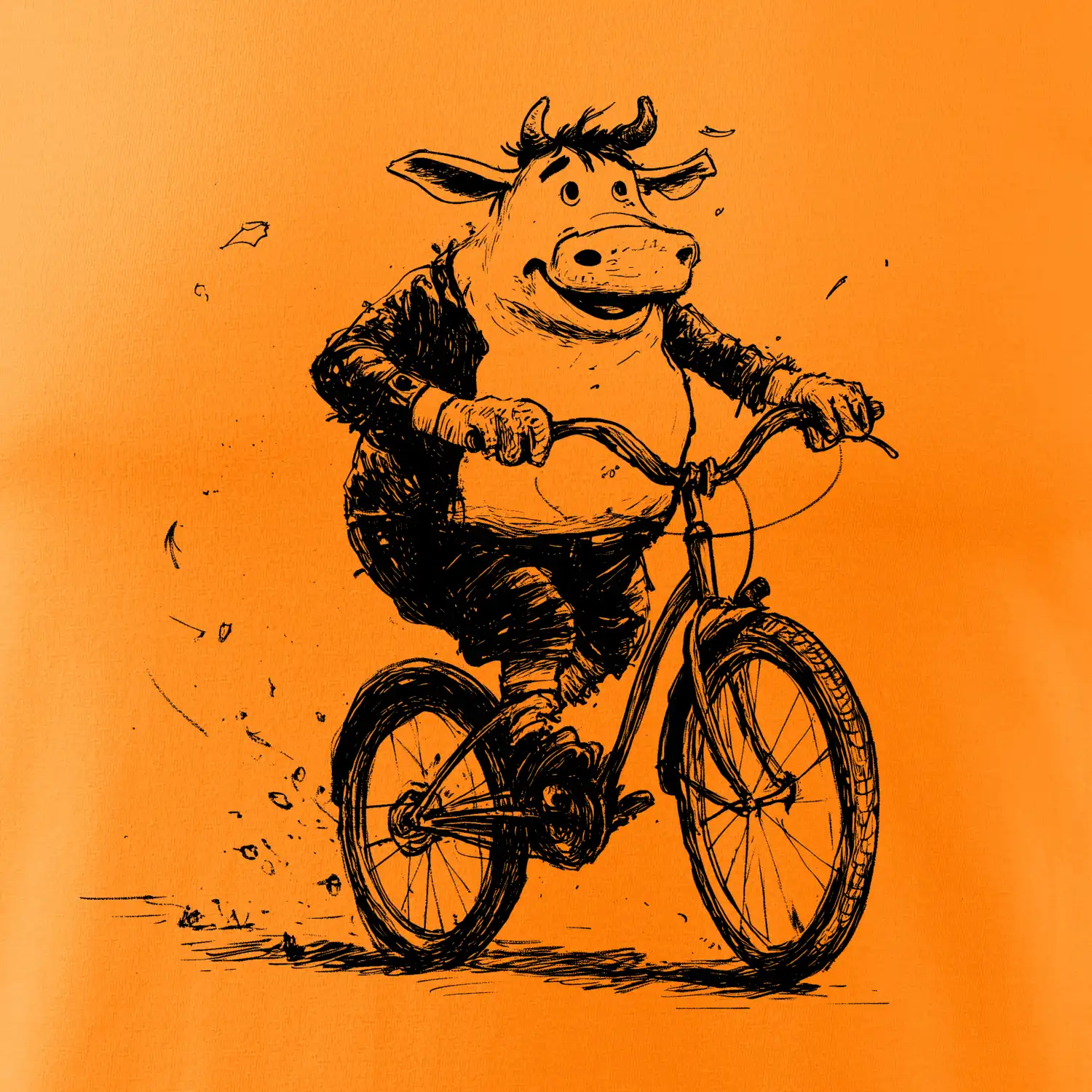 Tlustá kráva na kole