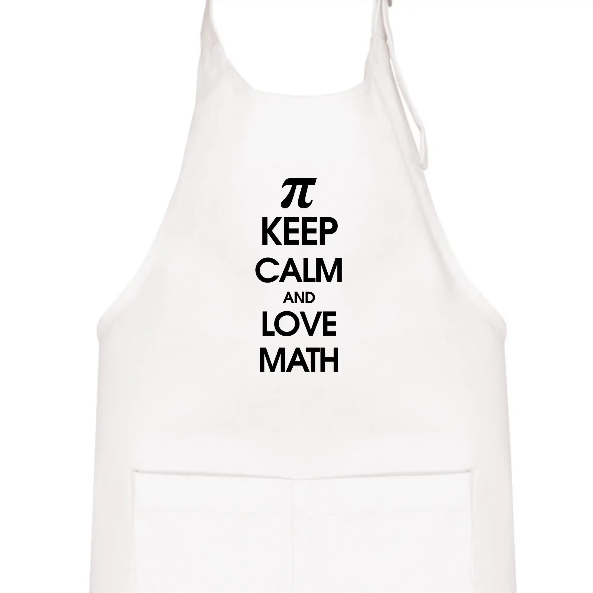 Vtipné tričká pre matematiky - Keep calm and love math - Detská zástera na varenie
