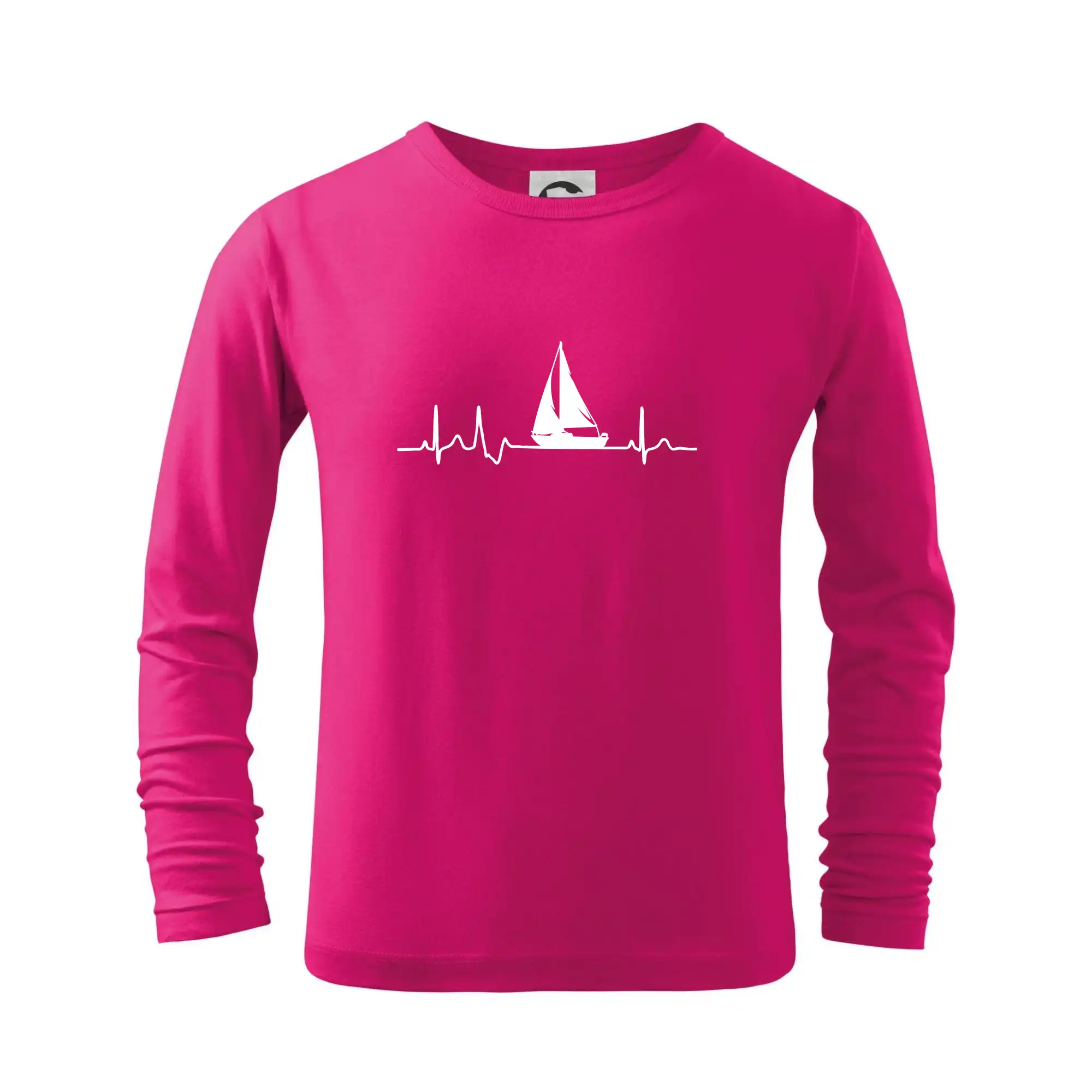 Vodácke tričká - EKG plachetnica - Tričko detské Long Sleeve
