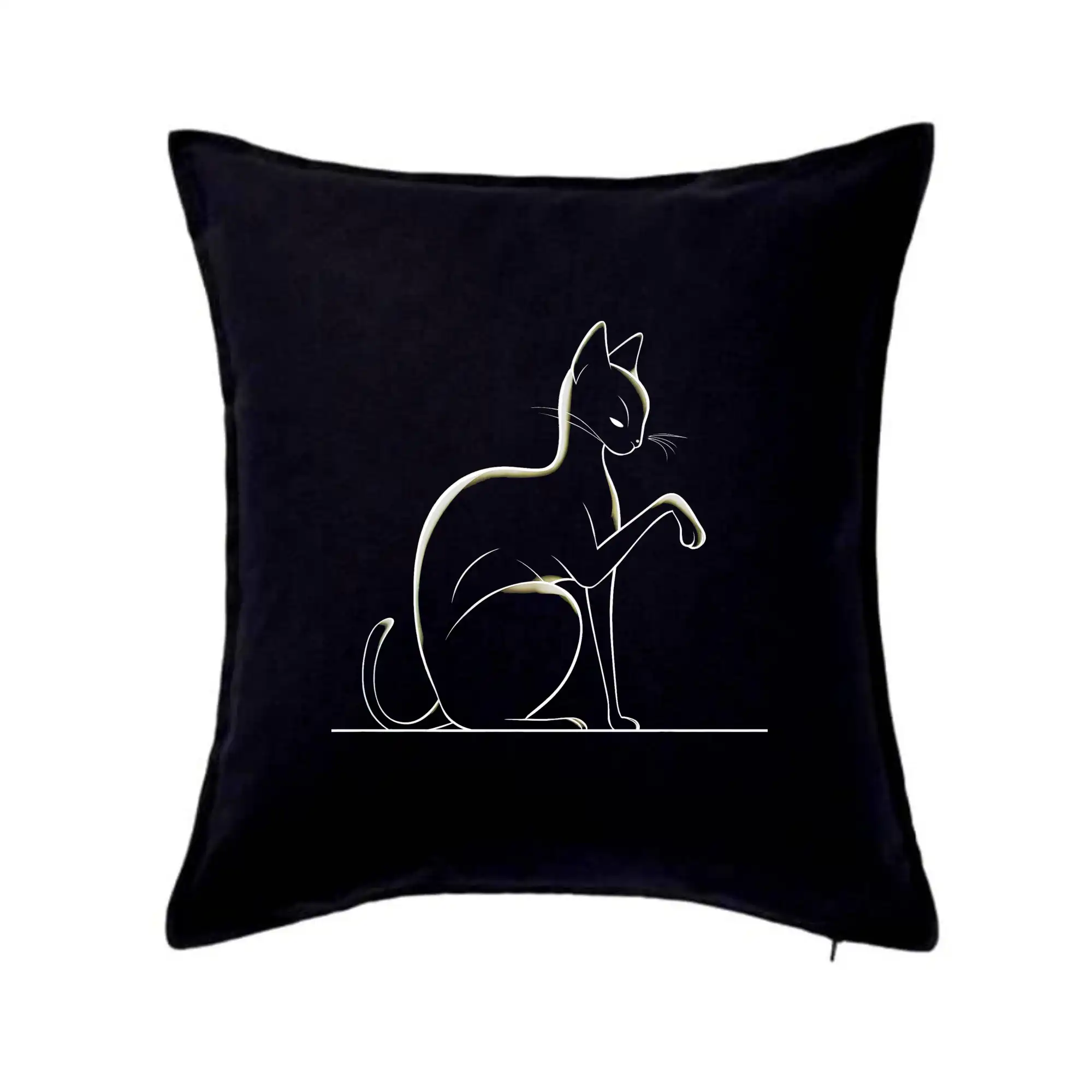 Vtipná tričká s mačkou - Mačka nasvietená - Vankúš 50x50