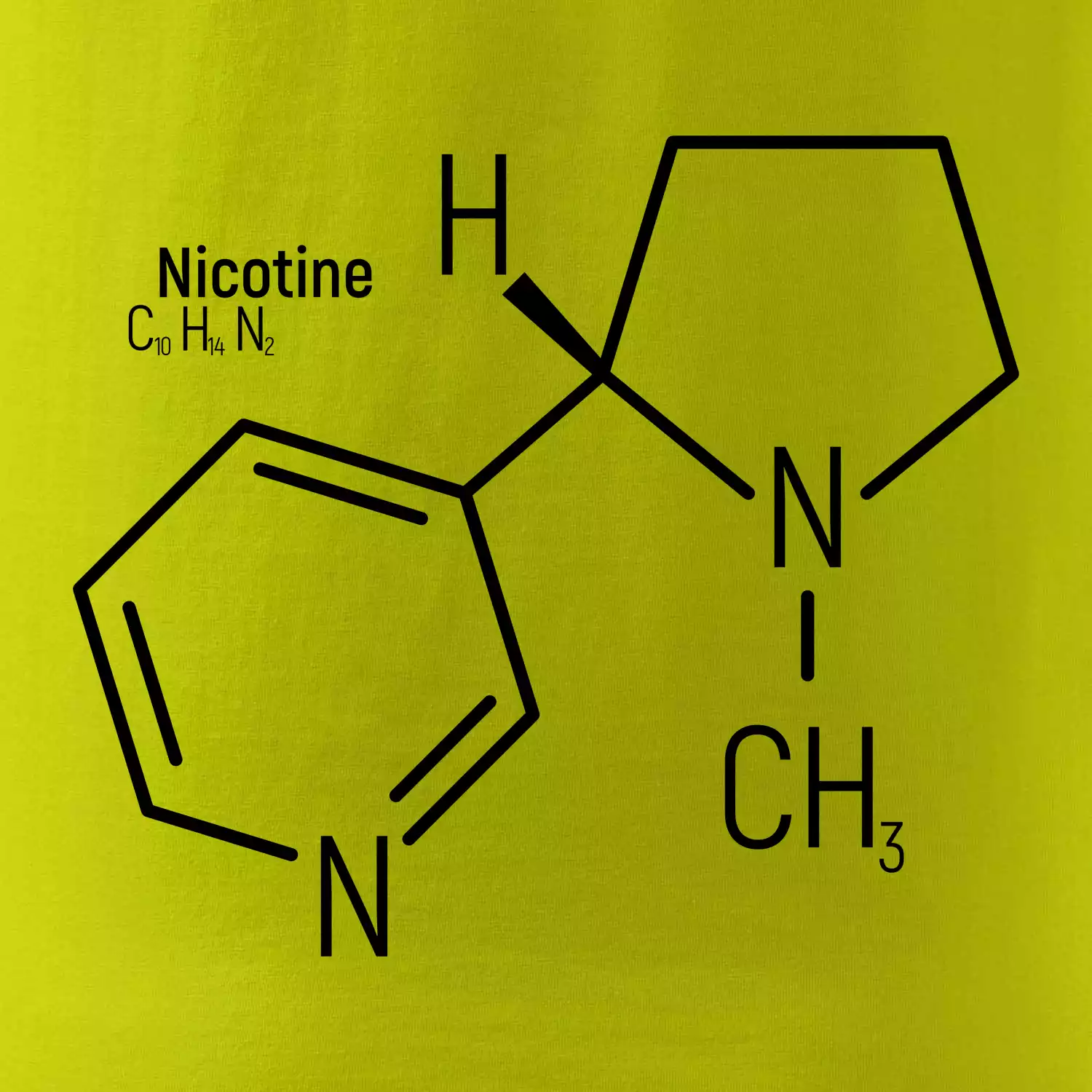 Molekulární struktura Nikotin