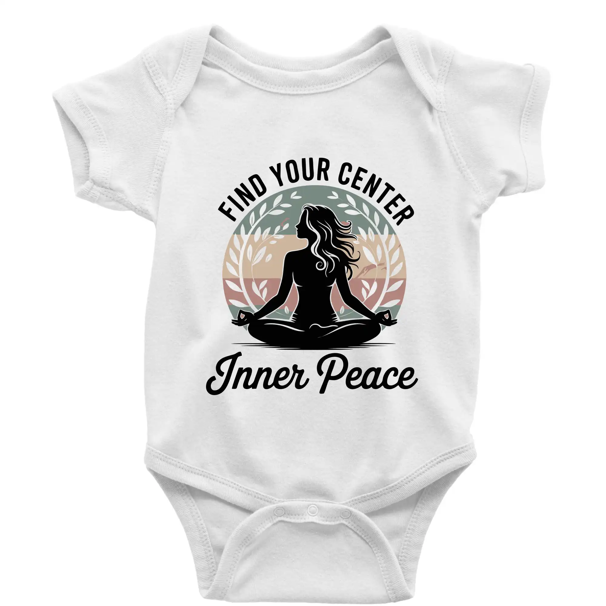 Tričká na jógu - Yoga Inner Peace - Body dojčenské s krátkym rukávom