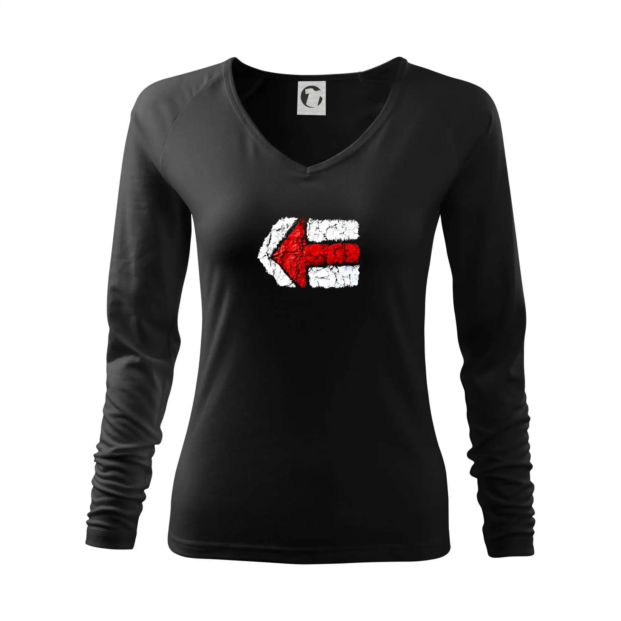 Trička na kempovanie - Párová turistická značka  červená - Tričko dámske Elegance