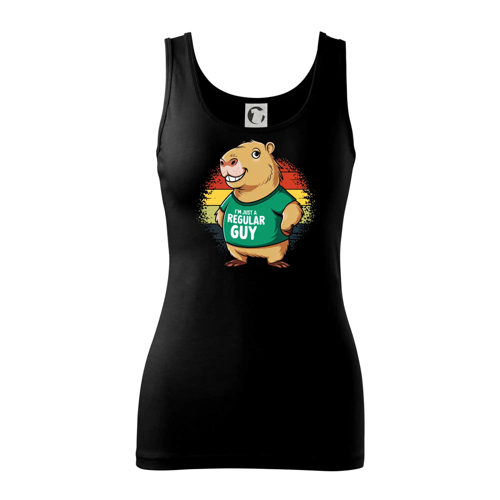 Tričká so zvieratami - Capybara I'm just a regular guy - Dámske tielko