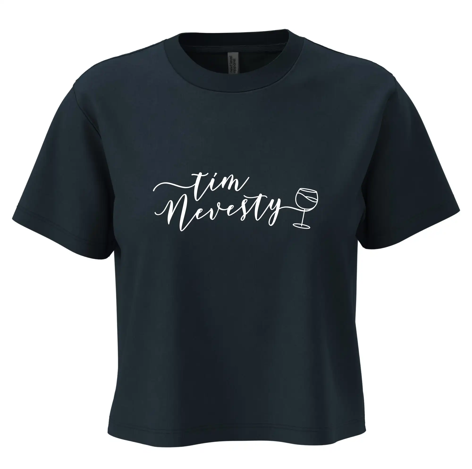 Tričká na rozlúčku so slobodou - Tím nevesty červené víno - Boxy cropped tričko OVERSIZE