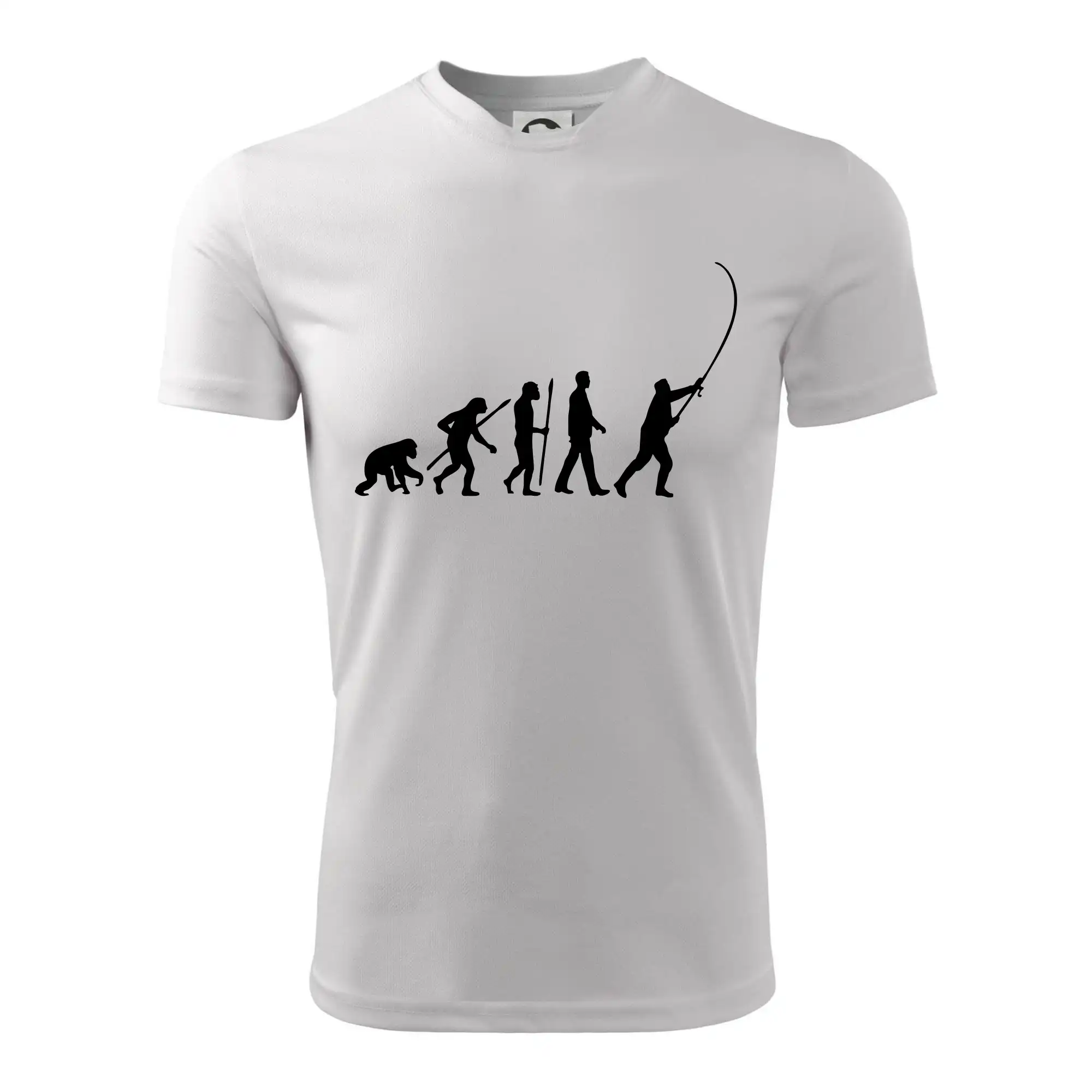 Tričká pre rybárov s potlačou - Evolúcia rybárčenie - Detské tričko športové