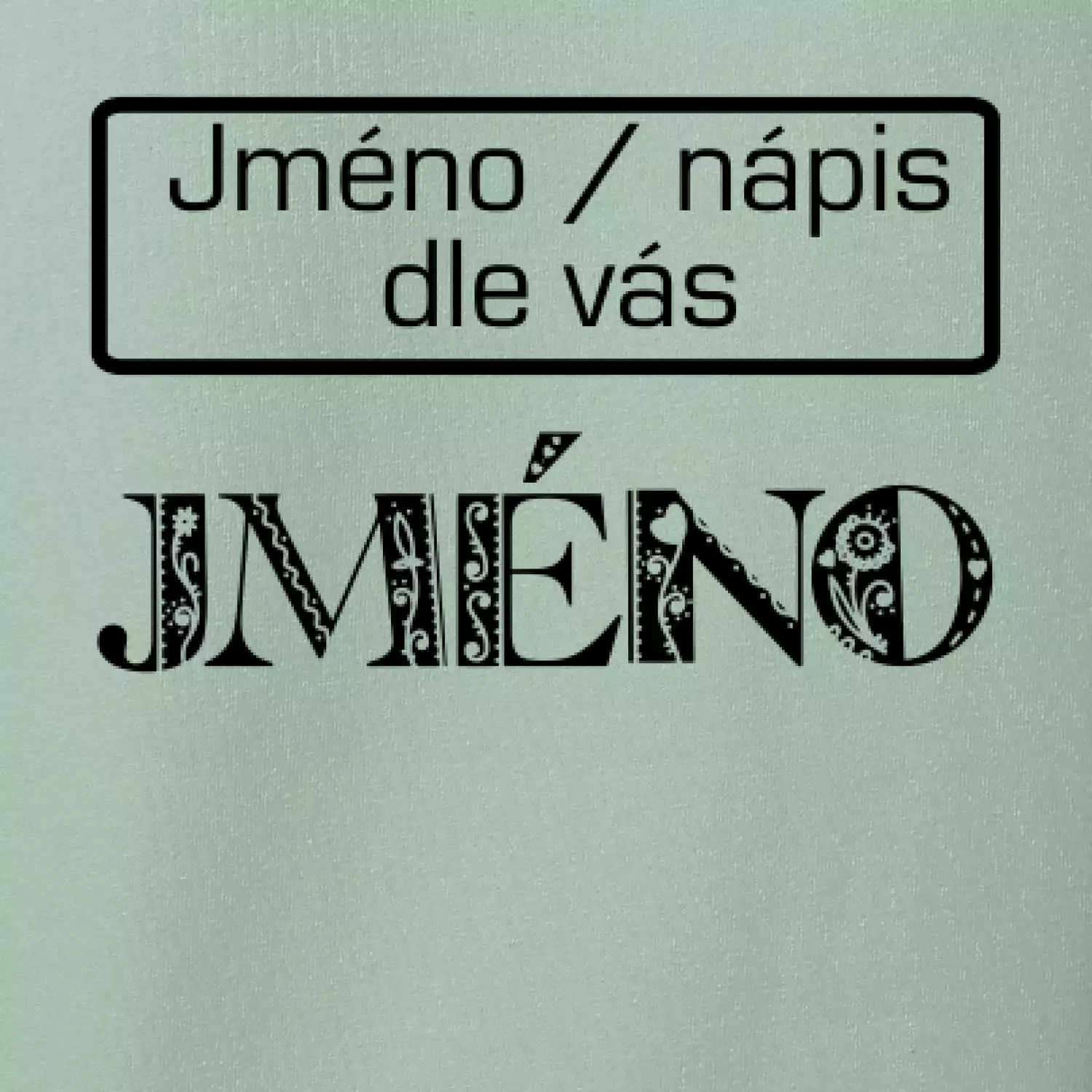 Folklor - jméno - nápis