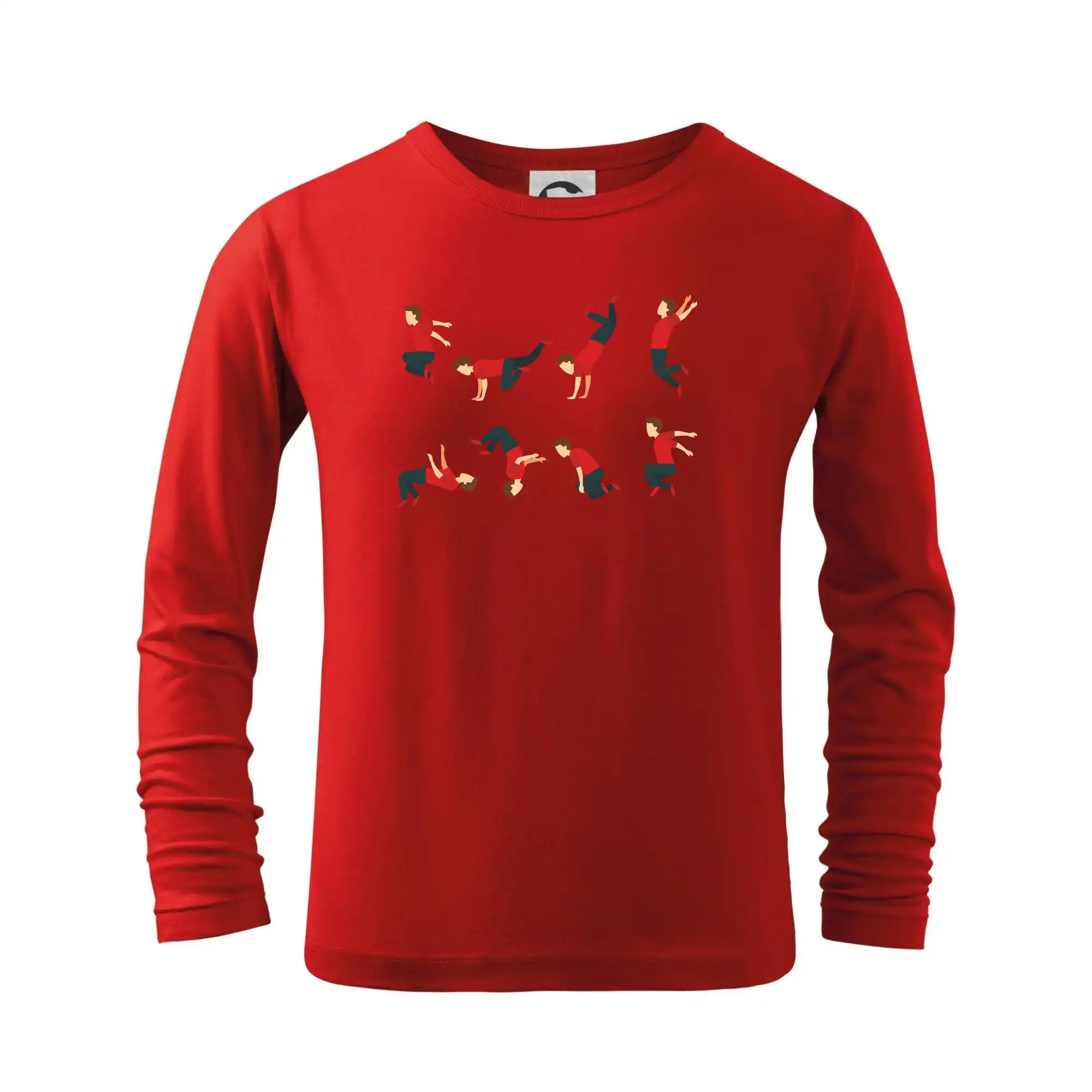 Ostatné športy - Parkour abeceda - Tričko detské Long Sleeve