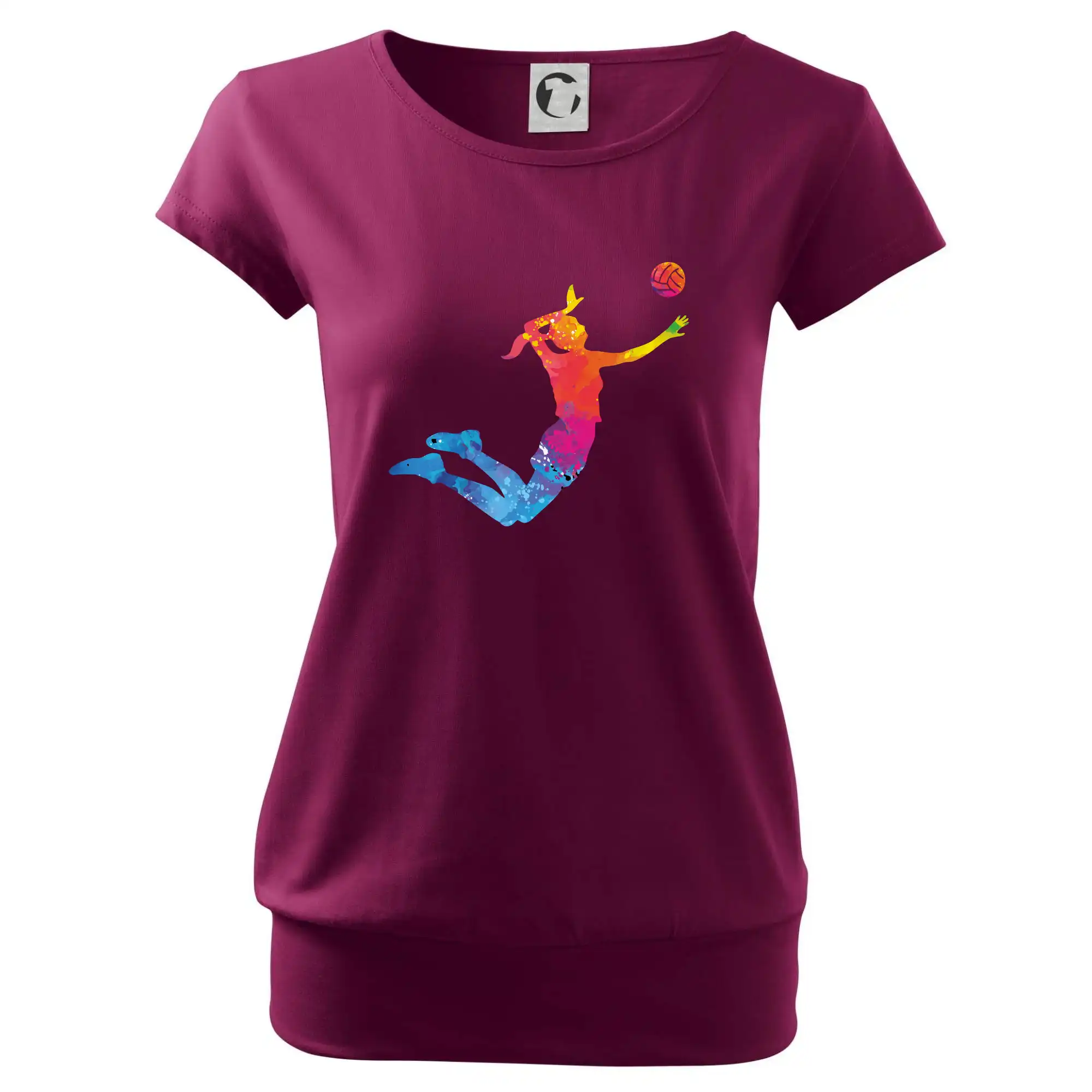 Volejbalistka splash s míčem