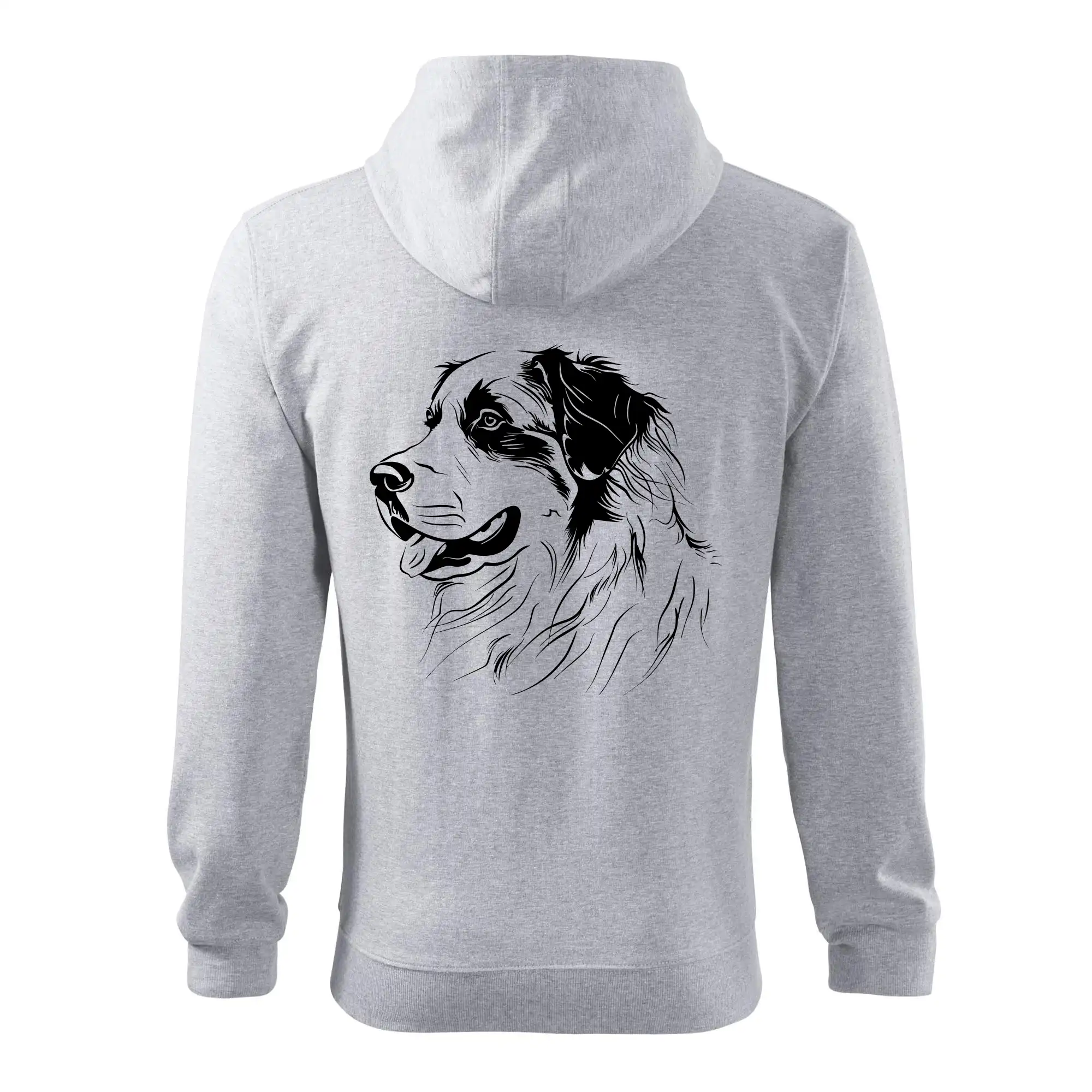 Bernský salašnický pes černá kresba