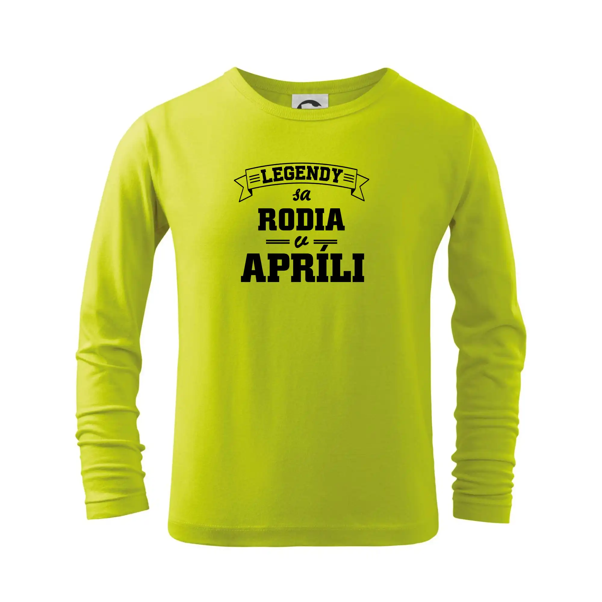 Tričká pre narodených v apríli - Legendy sa rodia v apríli - Tričko detské Long Sleeve