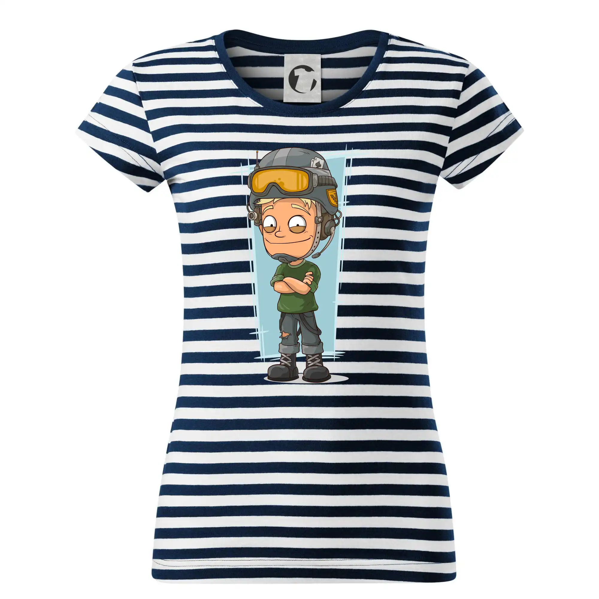 Vesmirne tričká - Vesmírny vojak denim - Tričko na vodu