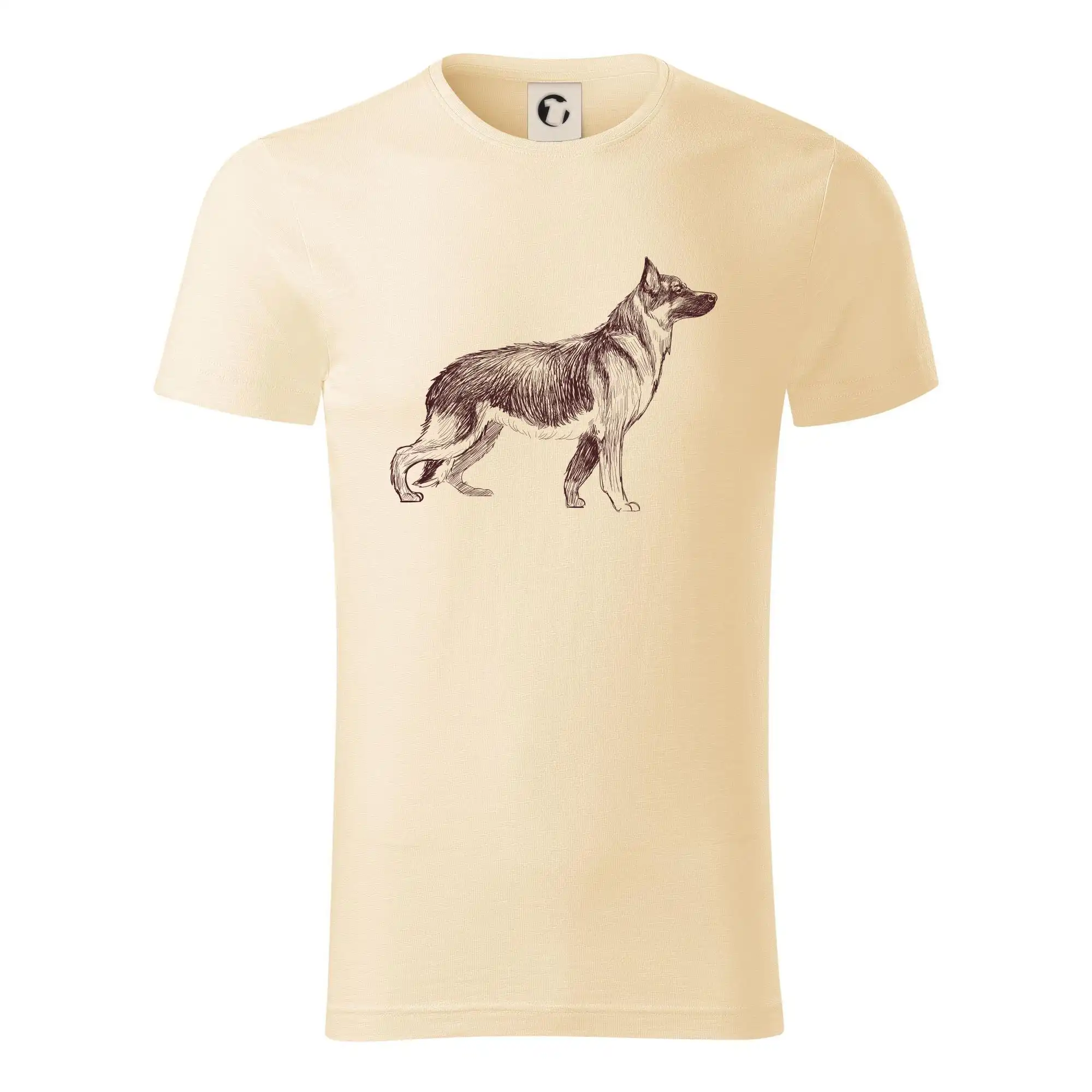Nemecký ovčiak - Nemecký ovčiak - kreslený skica   - Tričko z organickej bavlny
