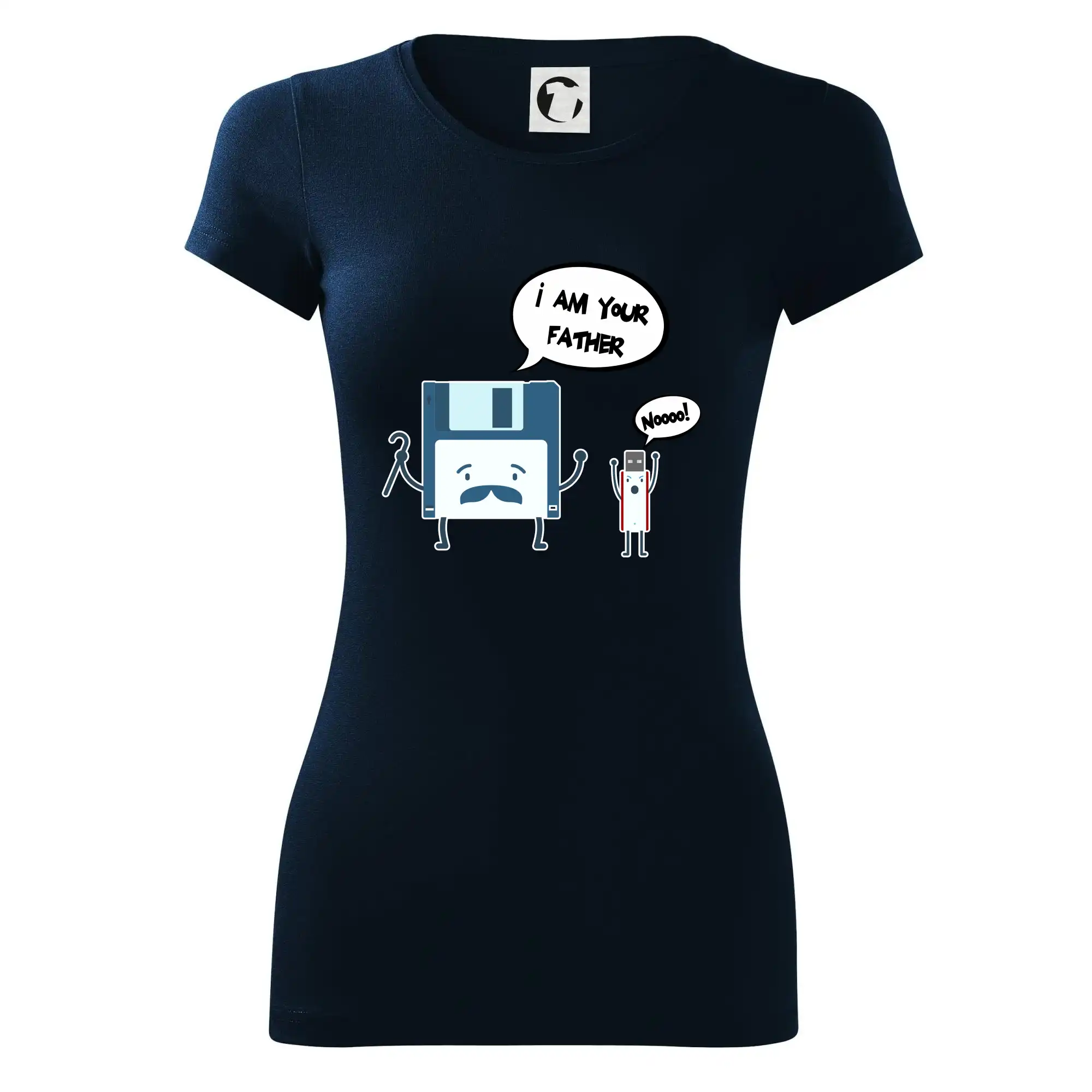 Tričká pre ajťákov - I am your father USB - Dámske tričko Glance - Priliehavejší strih