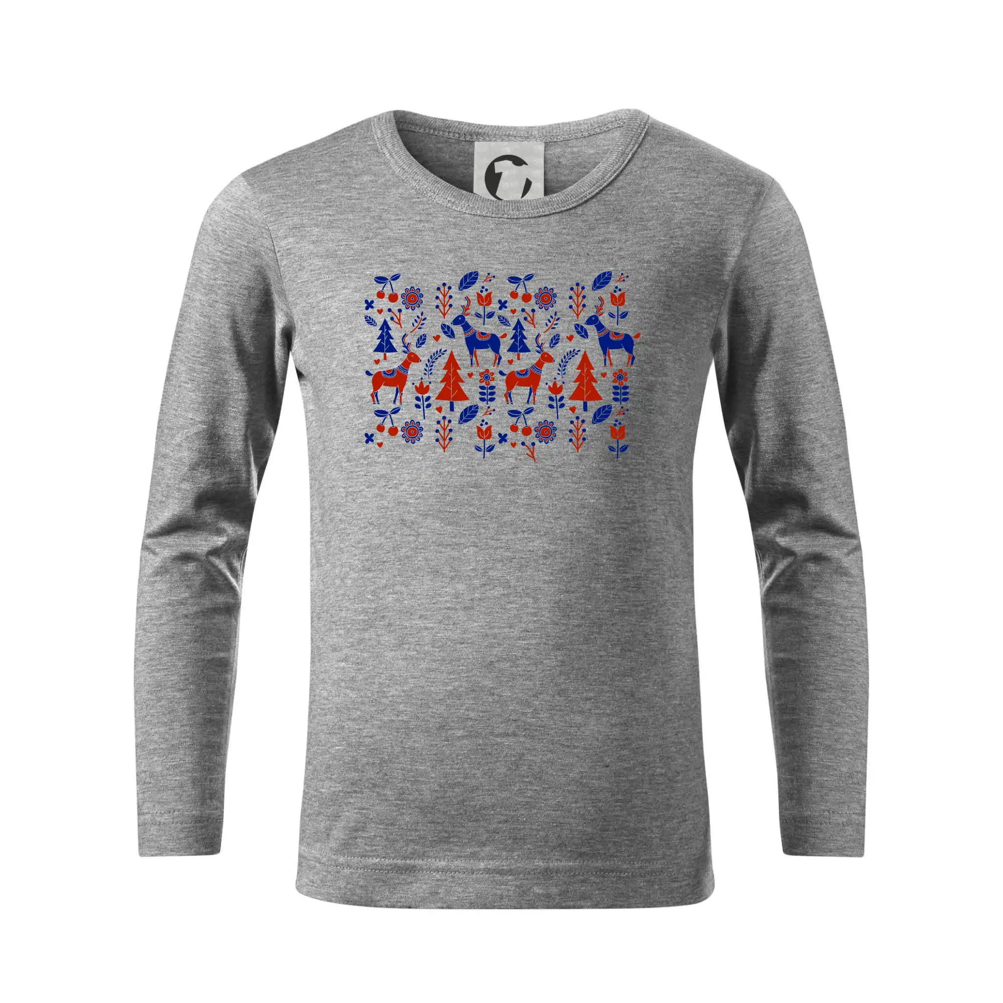 Folklór - Folklór - jelene v lese - Tričko detské Long Sleeve