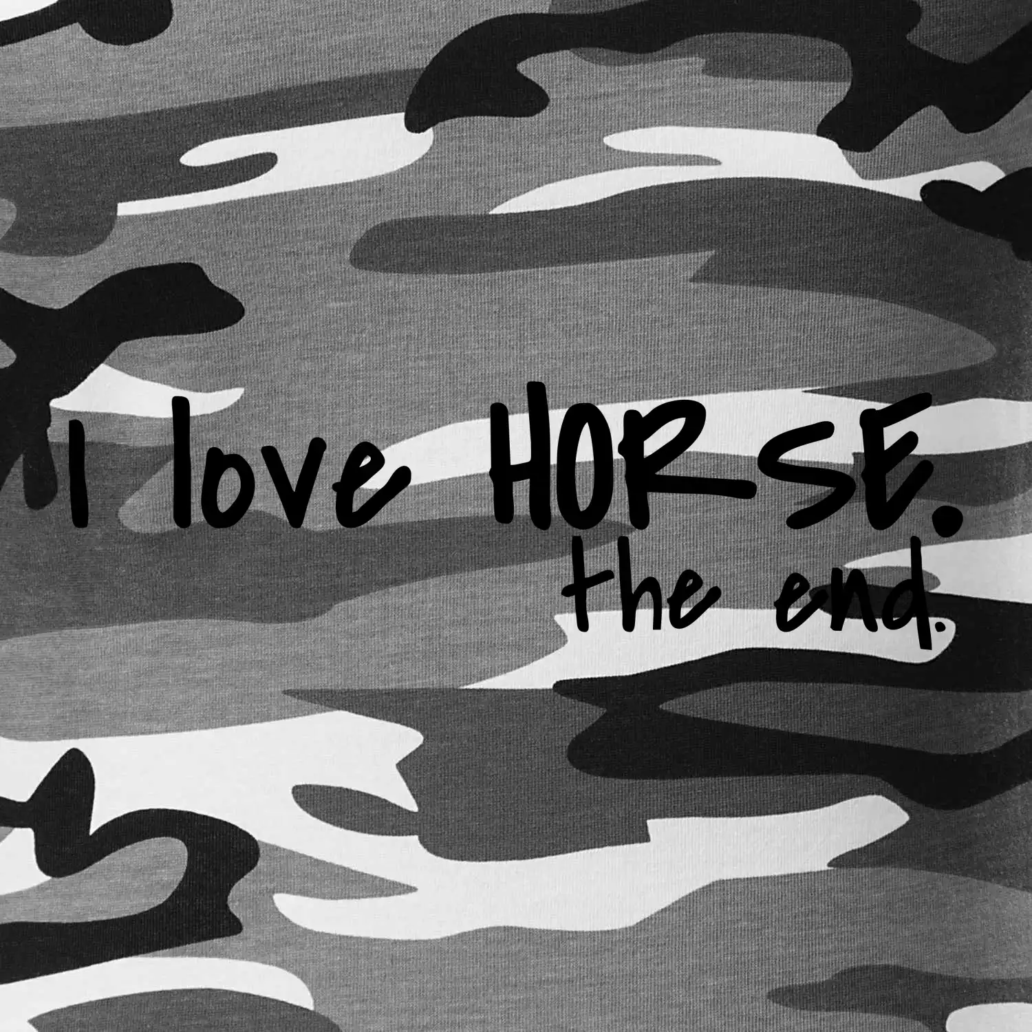 I love horse the end.