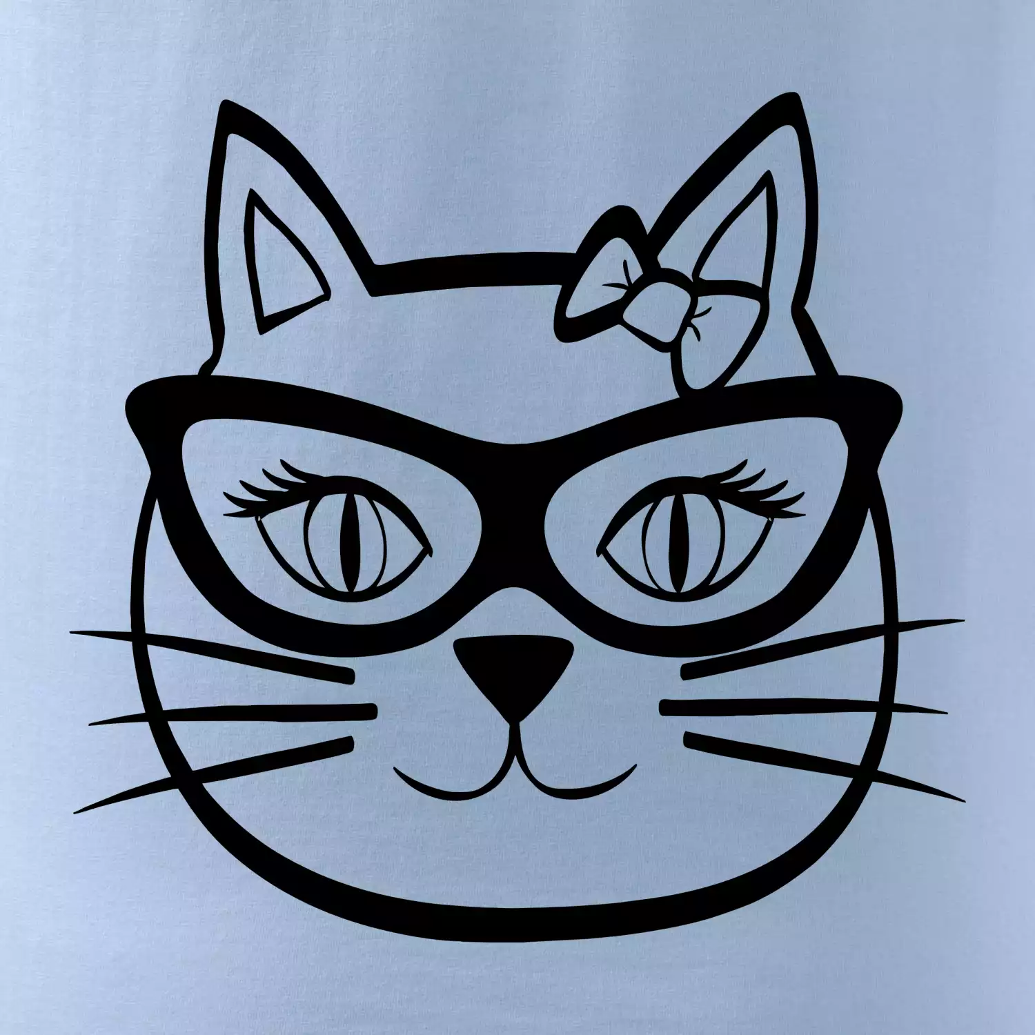 Kočičí holka s brýlemi