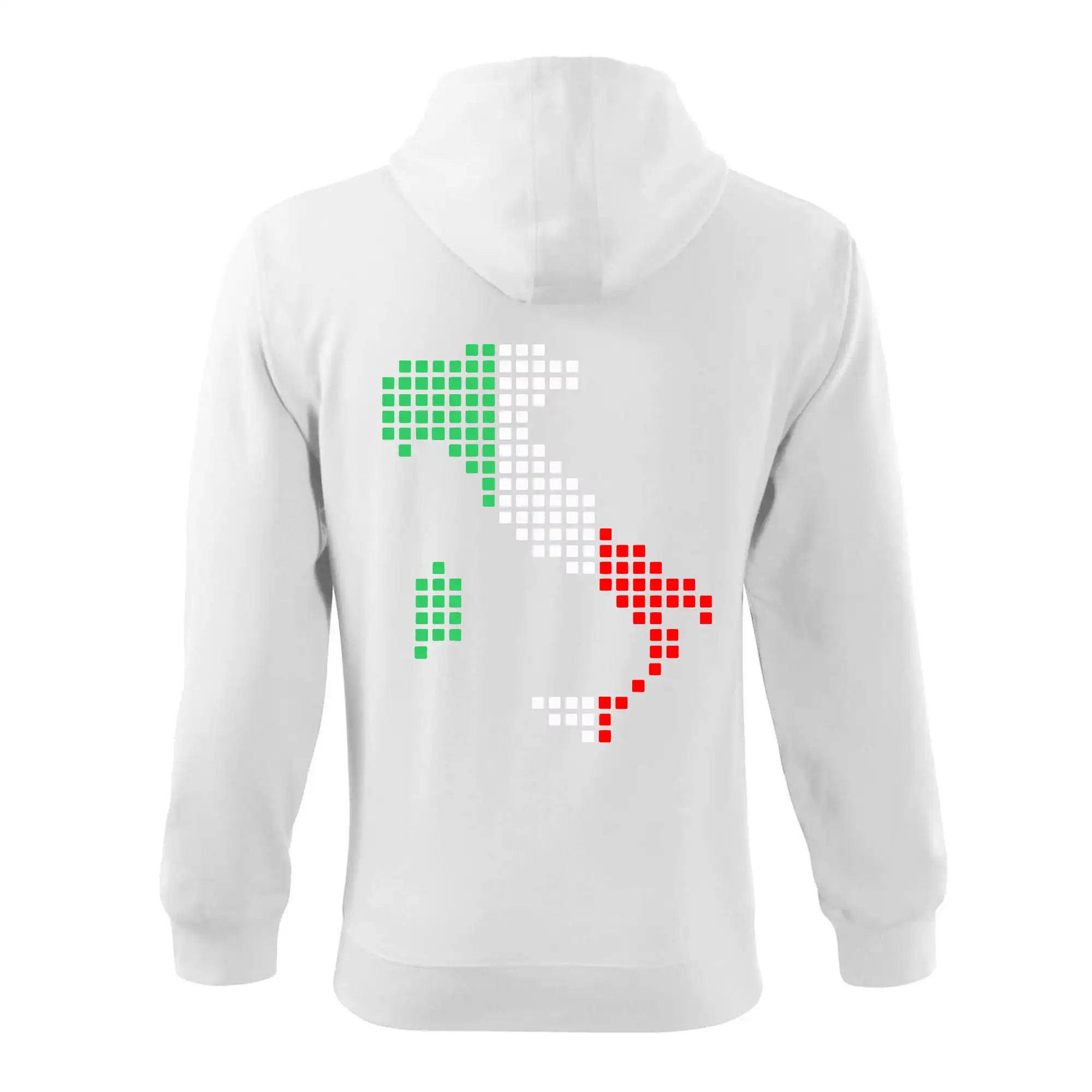 Itálie obrys vlajka