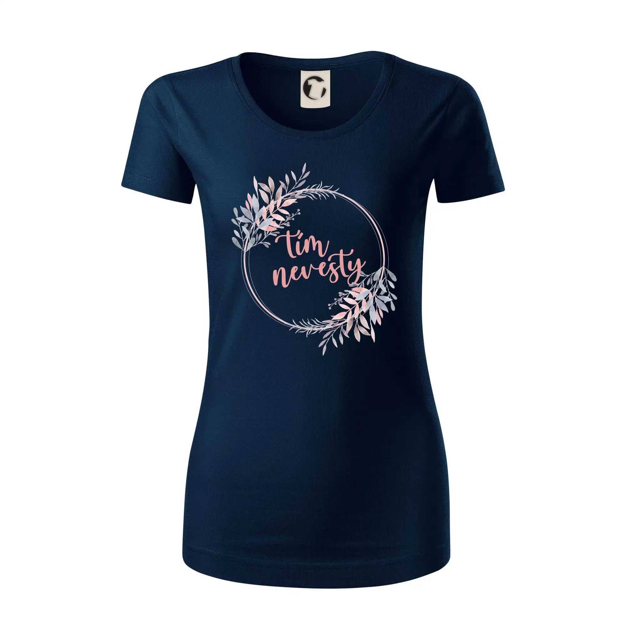 Tím nevesty kvetinový kruh ružový SK