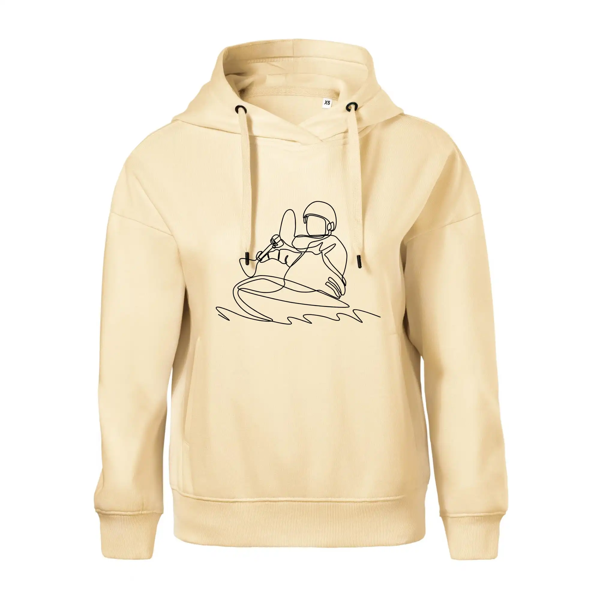 Kajak na vodě jedním tahem