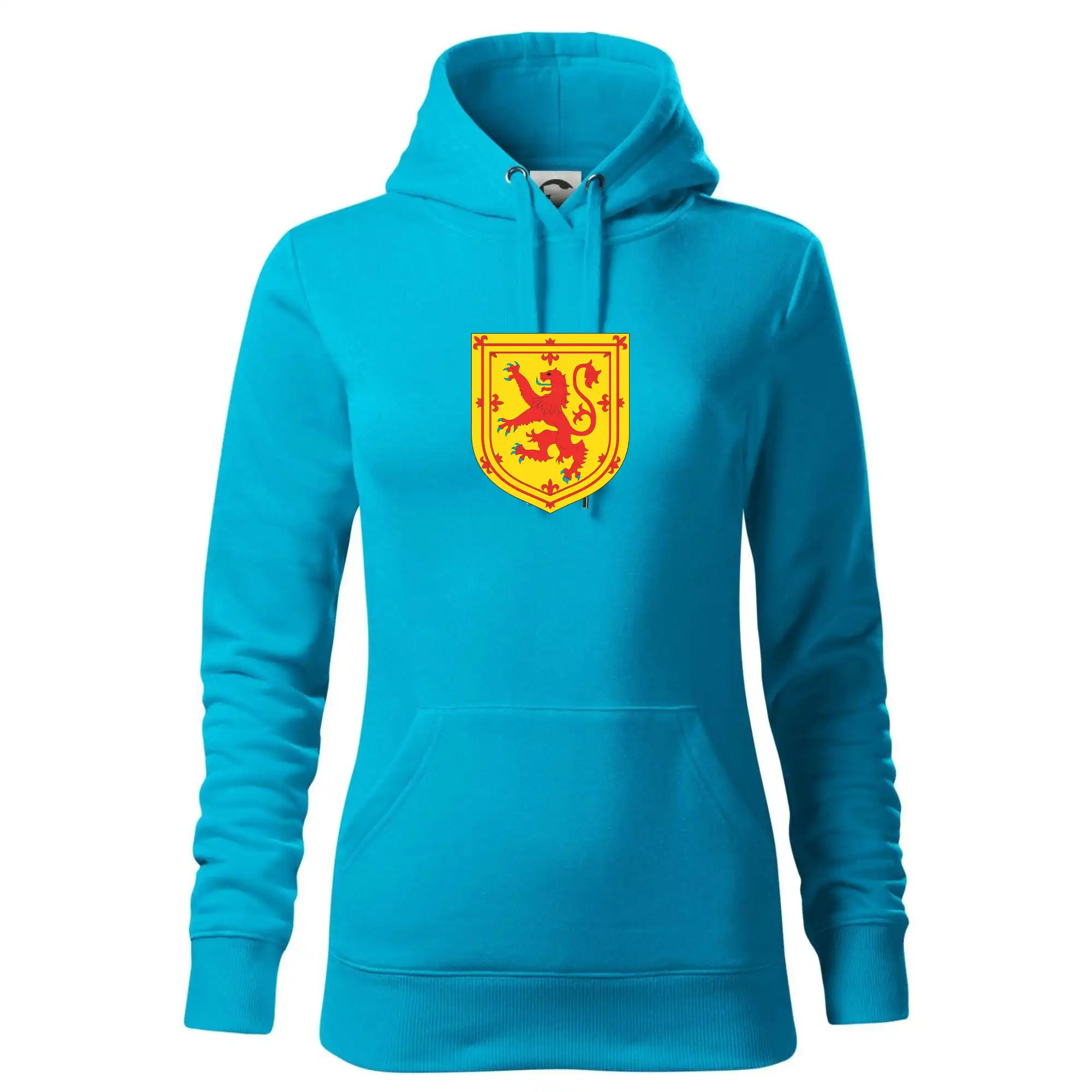 Skotský lev na hrudi