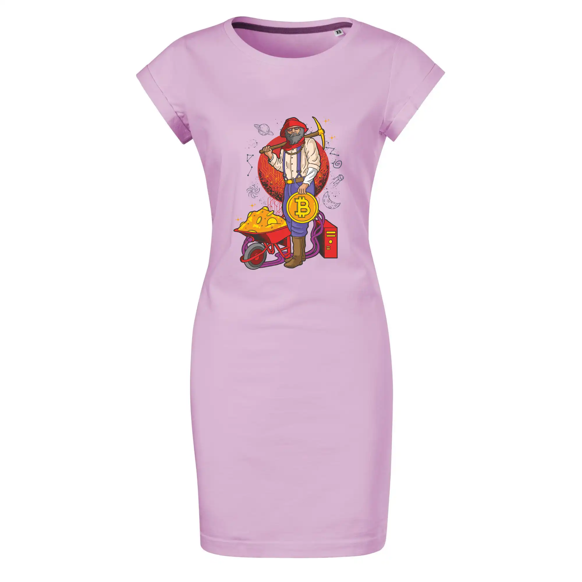 Horník těží bitcoiny