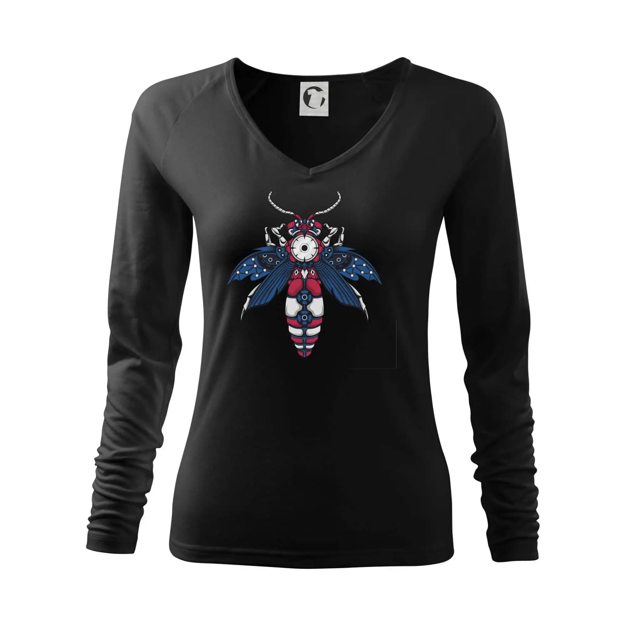 Tričká s potlačou steampunk - Steampunk osa farebná - Tričko dámske Elegance