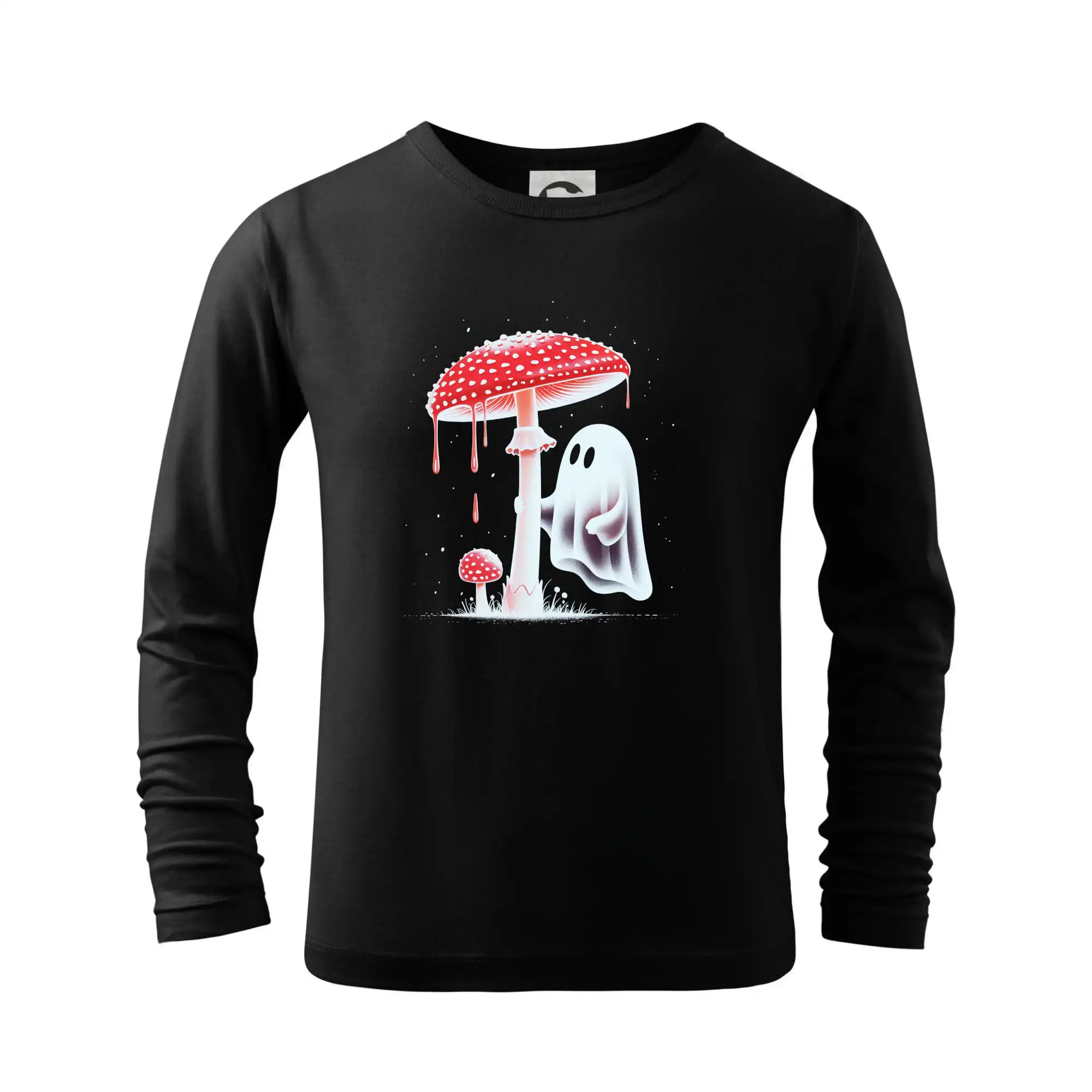 Tričká na chalupu - Duch a mochomôrka - Tričko detské Long Sleeve