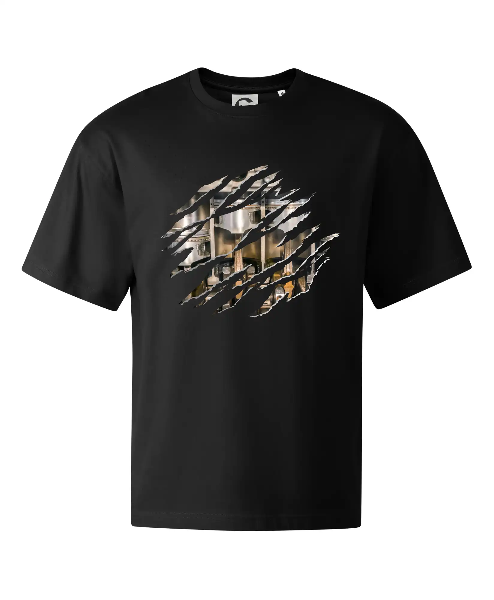 Auto tričká - Roztrhnuté triko - piesty - Stage unisex - OVERSIZE