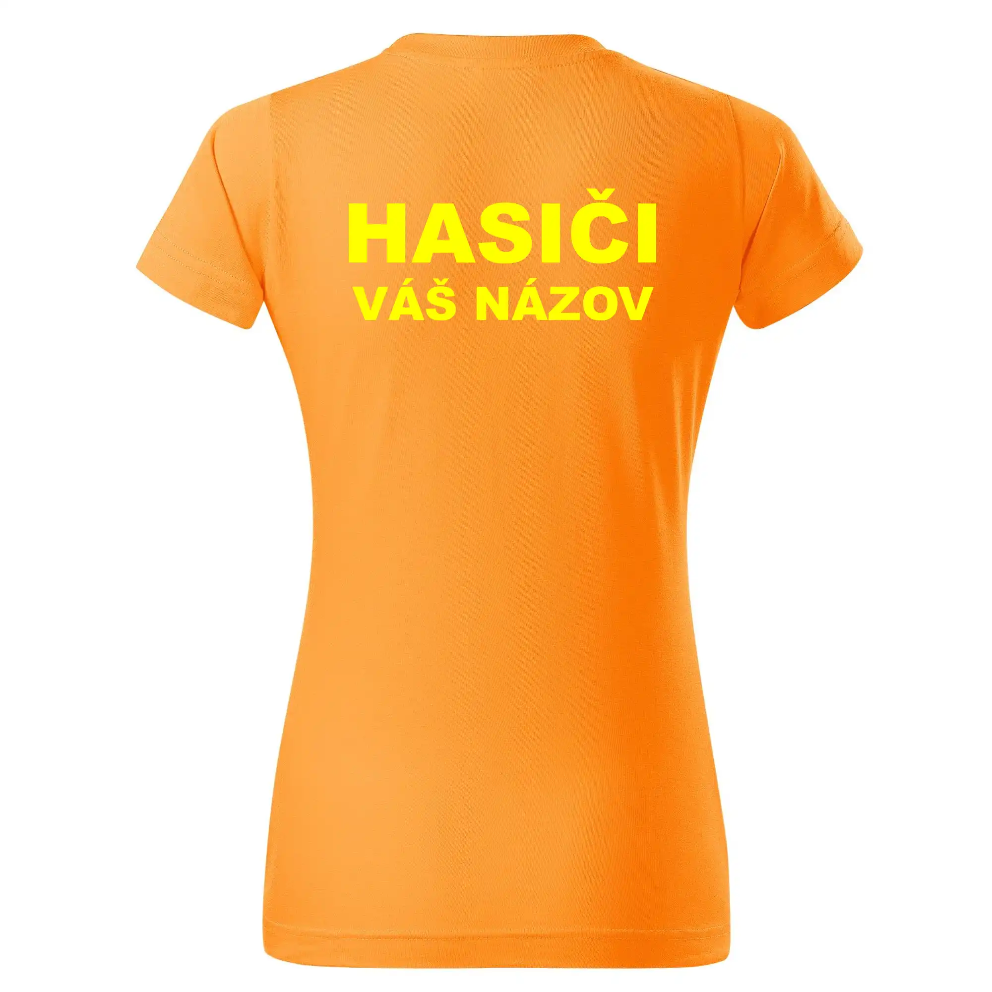 Hasiči - žltý nápis - váš názov zboru
