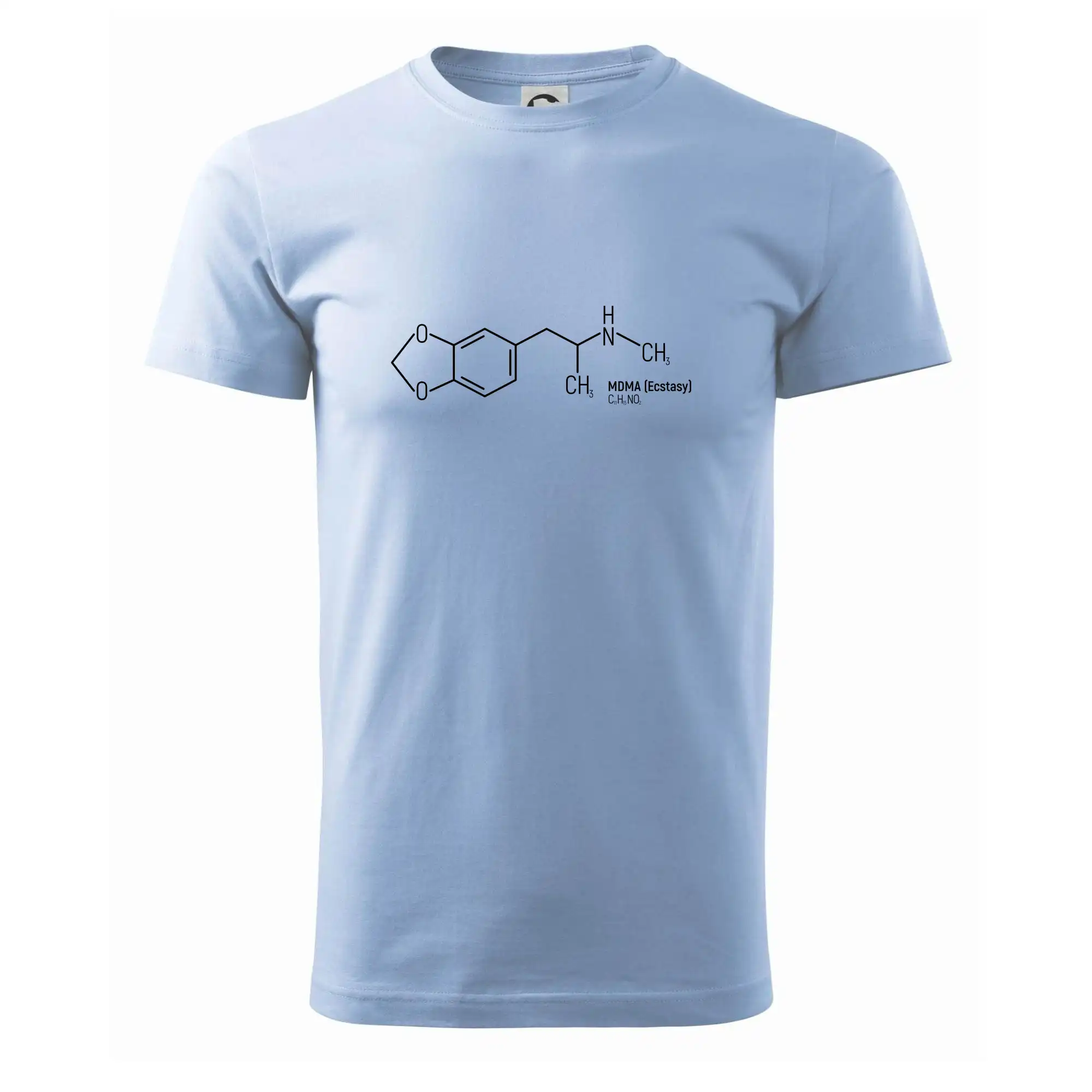 Vtipné tričká pre Chemiky - Molekulárna štruktúra MDMA Extáza - Pánske tričko nižšej gramáže