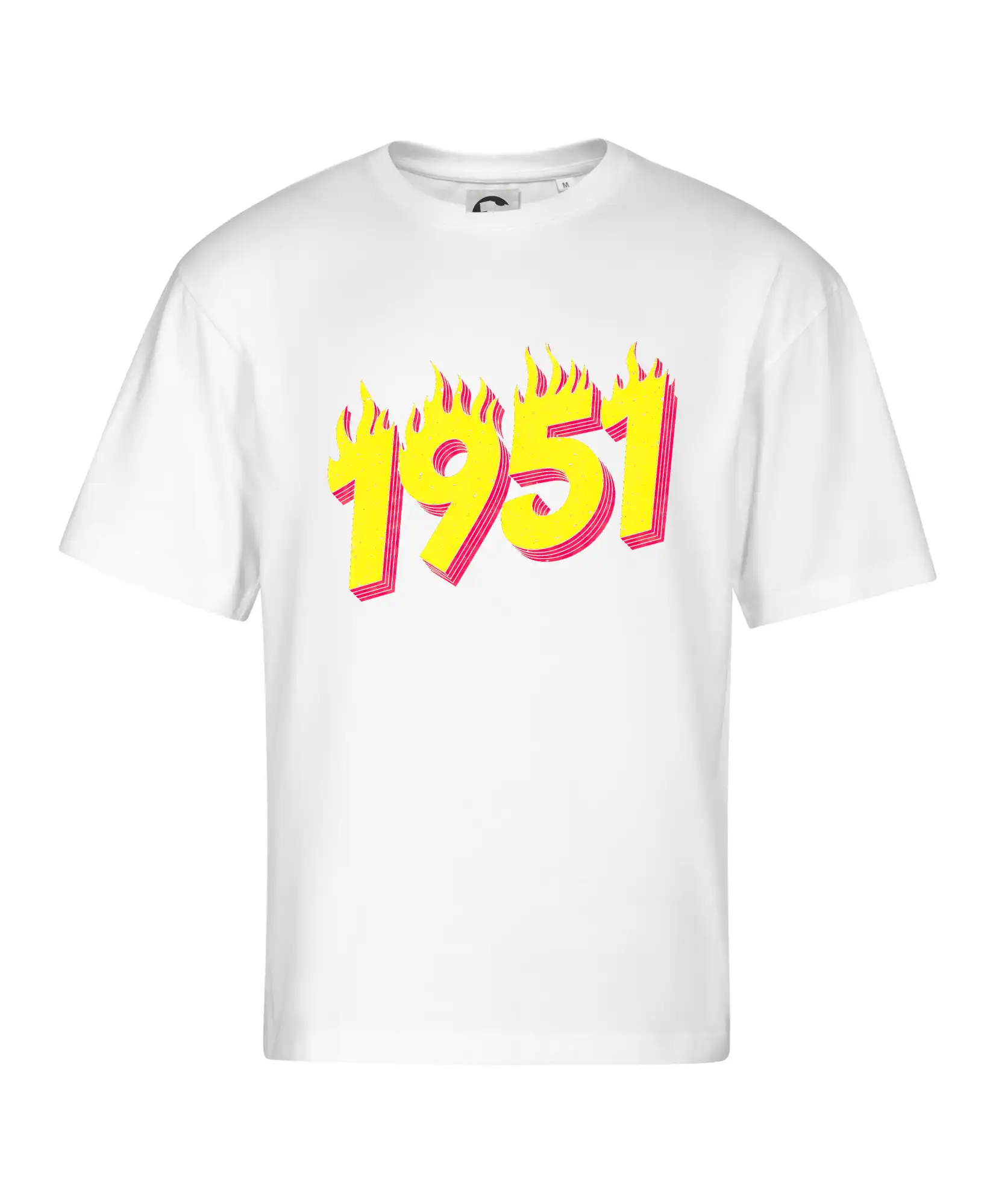 Trička s ročníkom 1951 - Narodeniny v ohni 1951 - Stage unisex - OVERSIZE