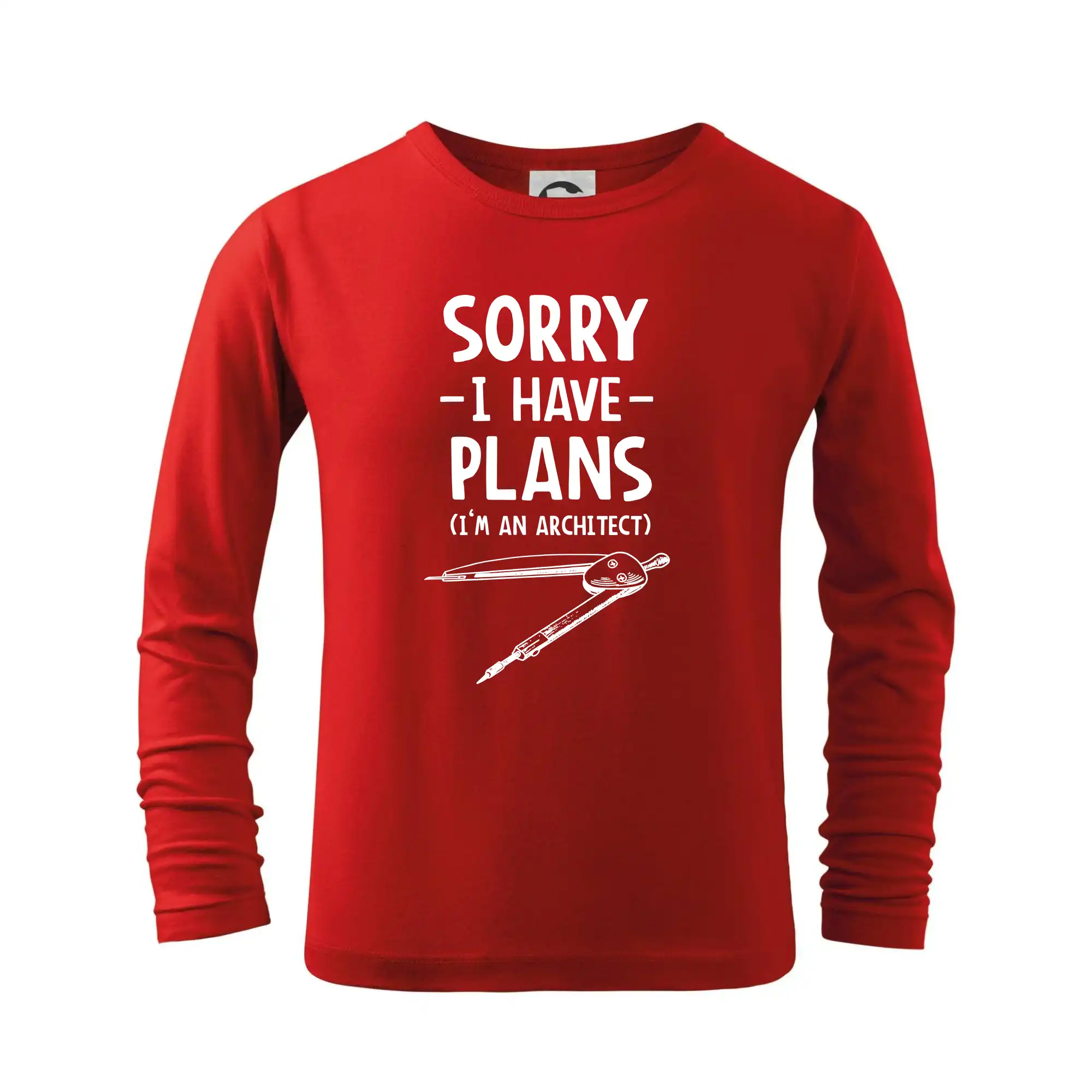 Vtipné tričká do práce - Sorry I have plans - architect - Tričko detské Long Sleeve