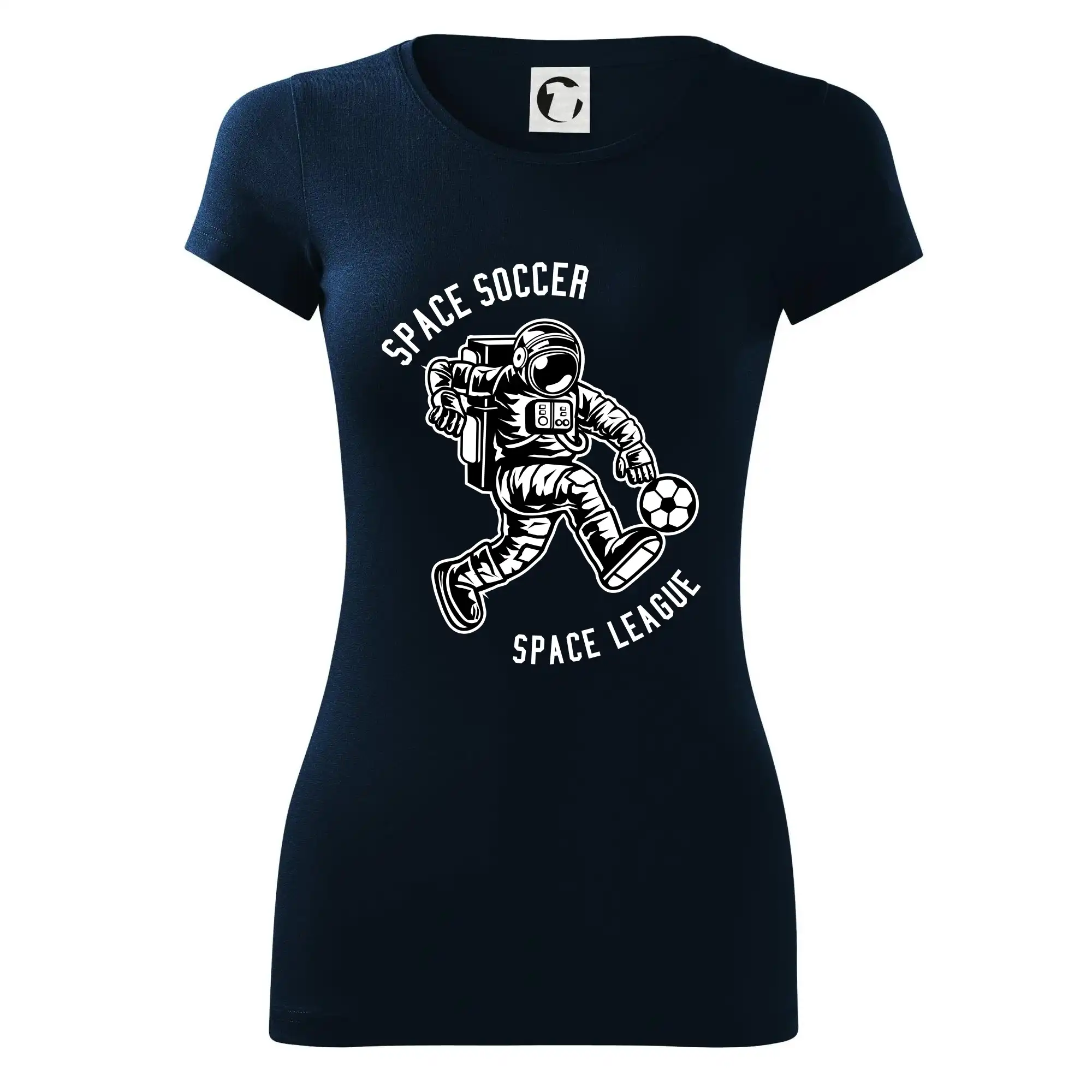 Tričká pre futbalistov - Vesmírný fotbalista - Dámske tričko Glance - Priliehavejší strih