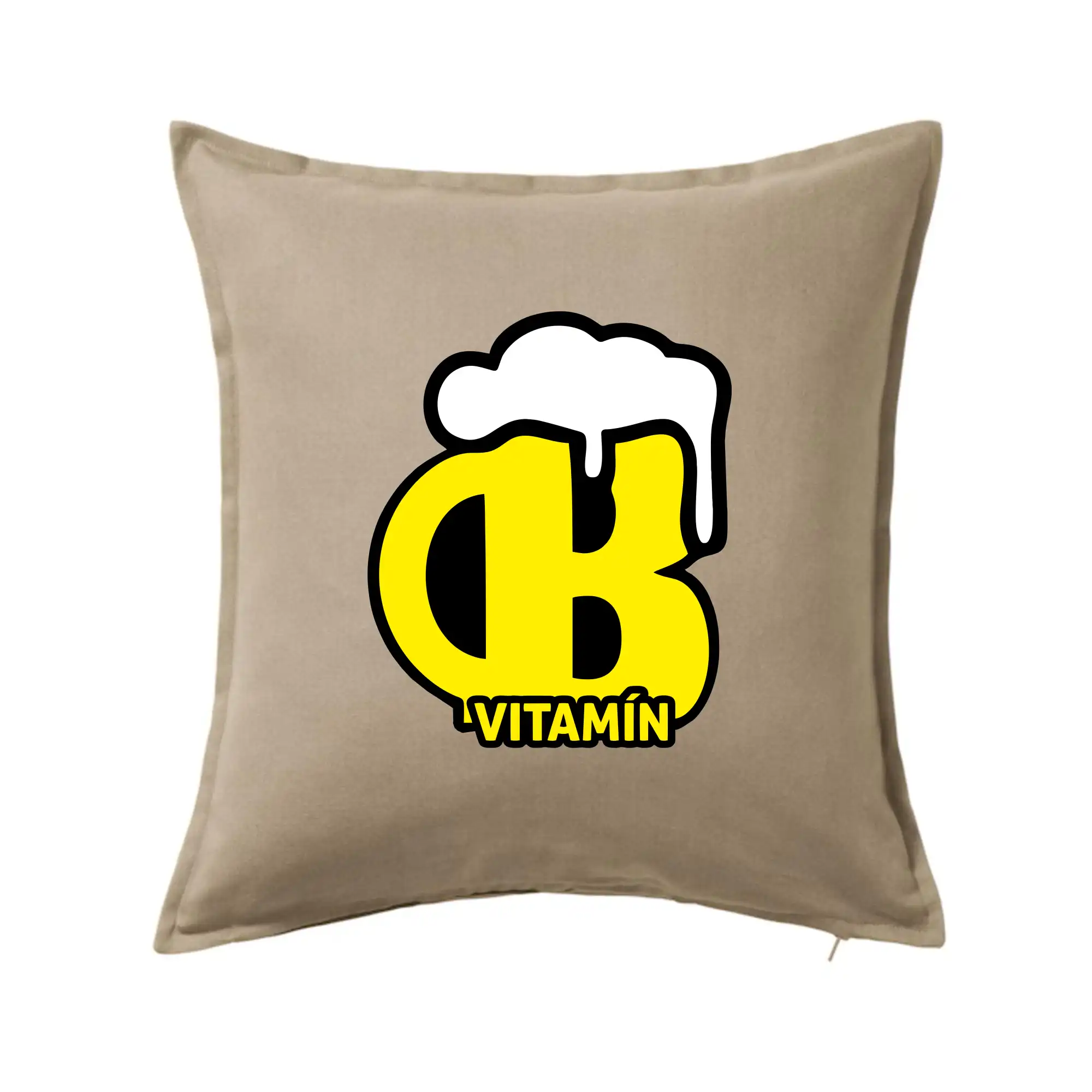 Vtipná tričká pre pivárov - Pivo vitamín B - Vankúš 50x50