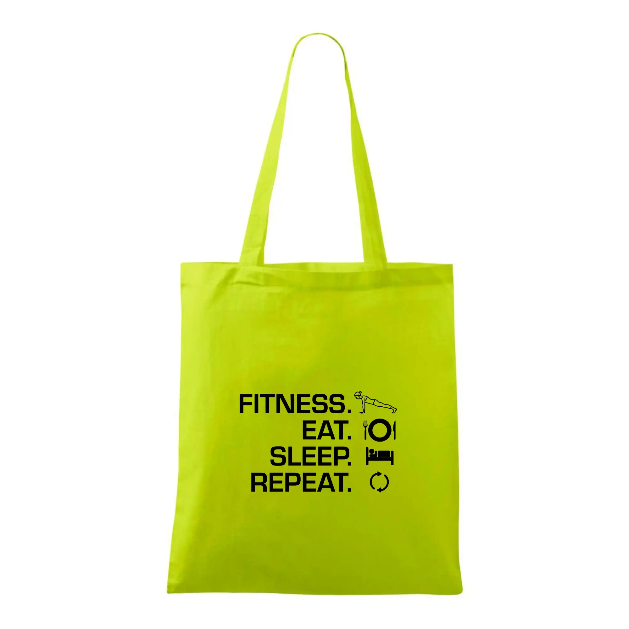 Posilňovani - Fitness Eat Sleep Repeat - Taška bavlnená