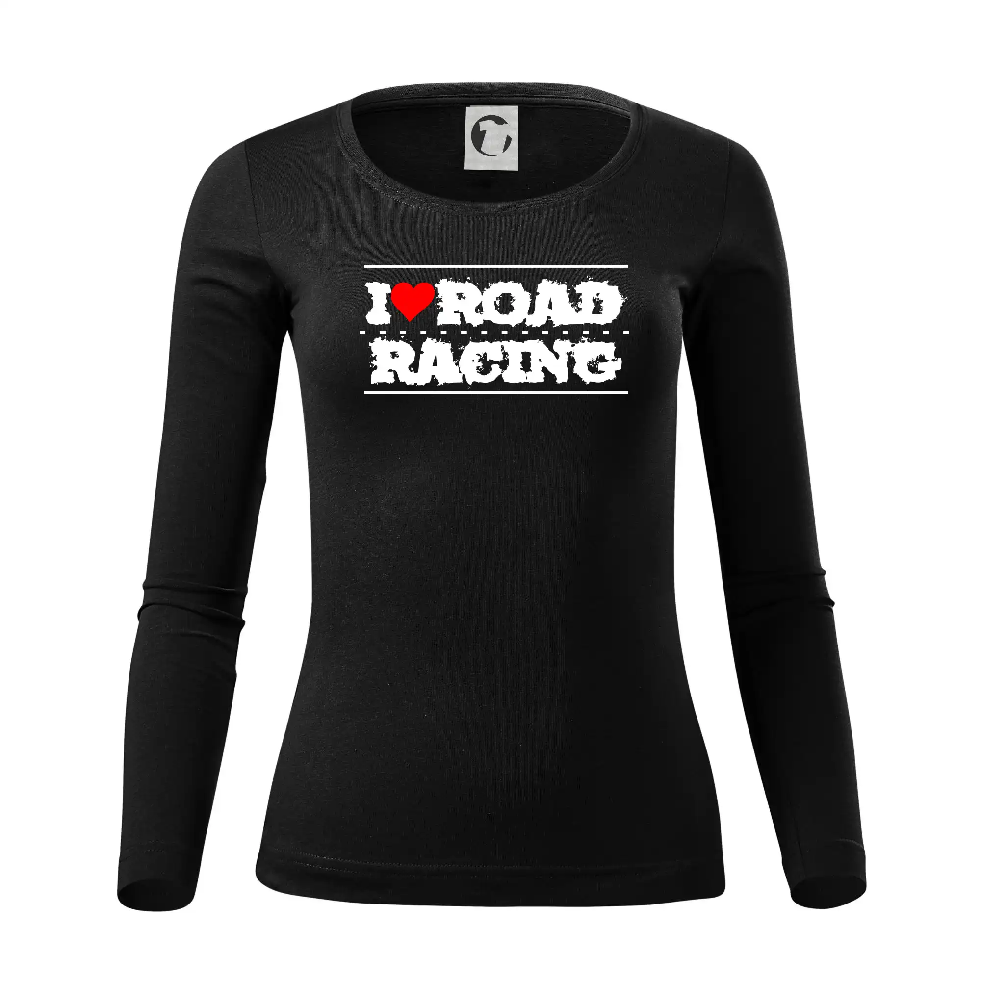 Tričká a mikiny s potlačou motoriek – pre pravých motorkárov - I love road racing - Dámske tričko FIT-T LS - zužené