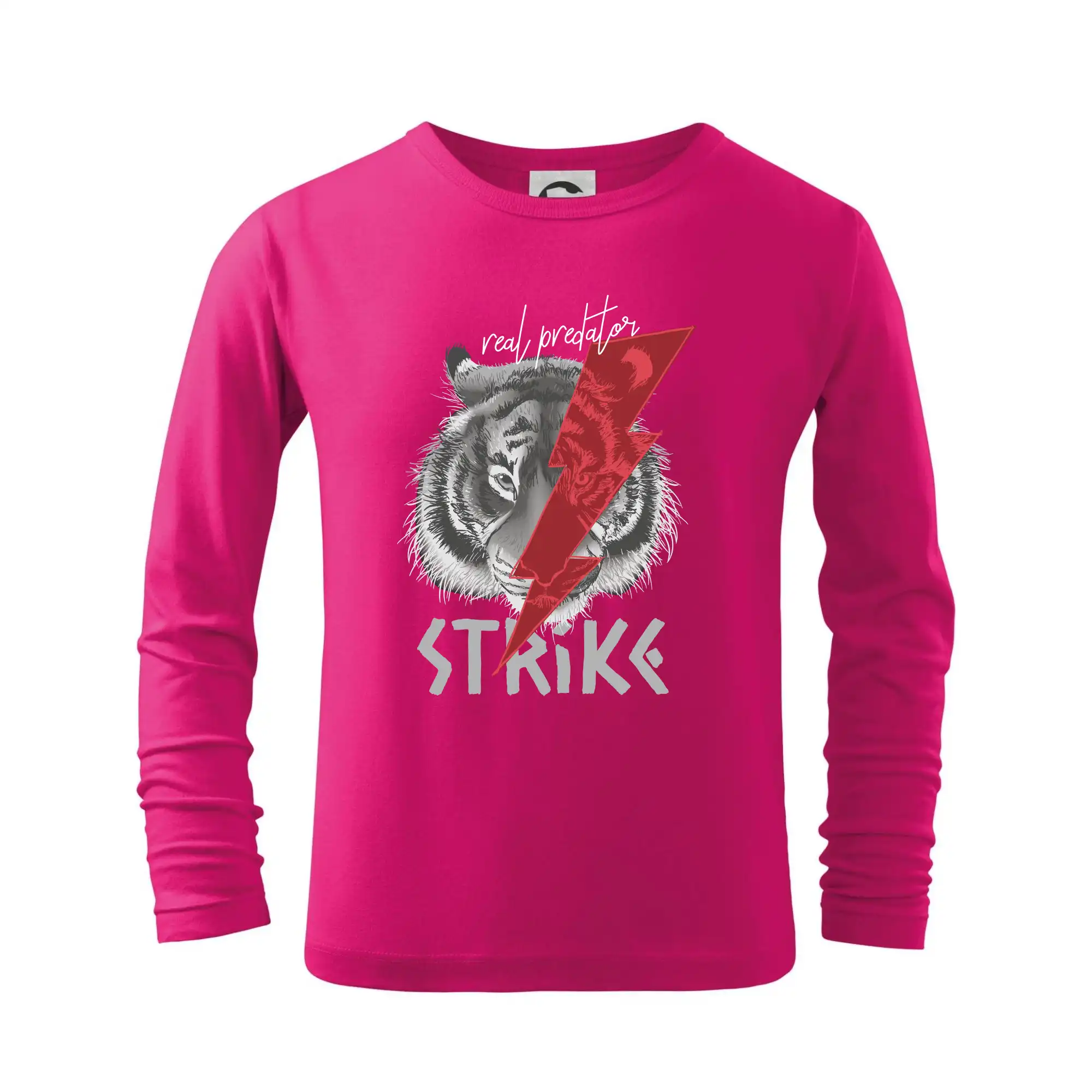 Vtipná tričká s mačkou - Tygr - strike - Tričko detské Long Sleeve