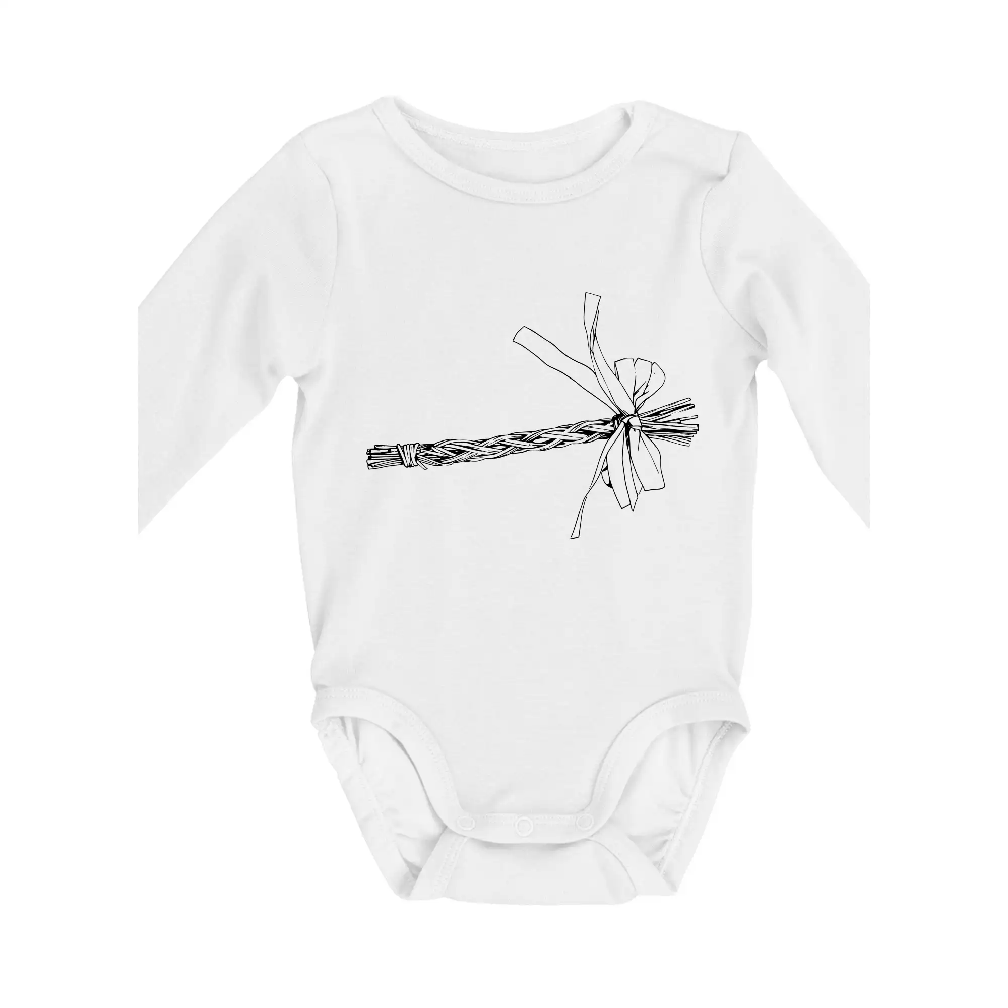 Veľkonočné tričká - Korbáč ležiaci - Body dojčenské s dlhým rukávom