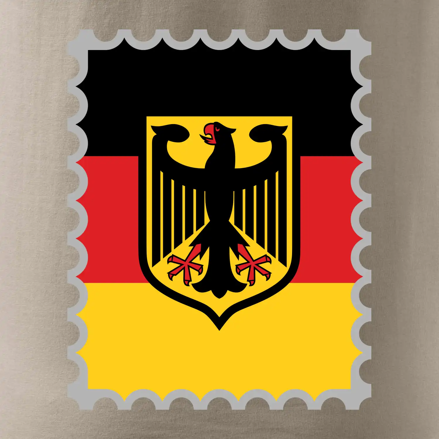 Německá známka - vlajka