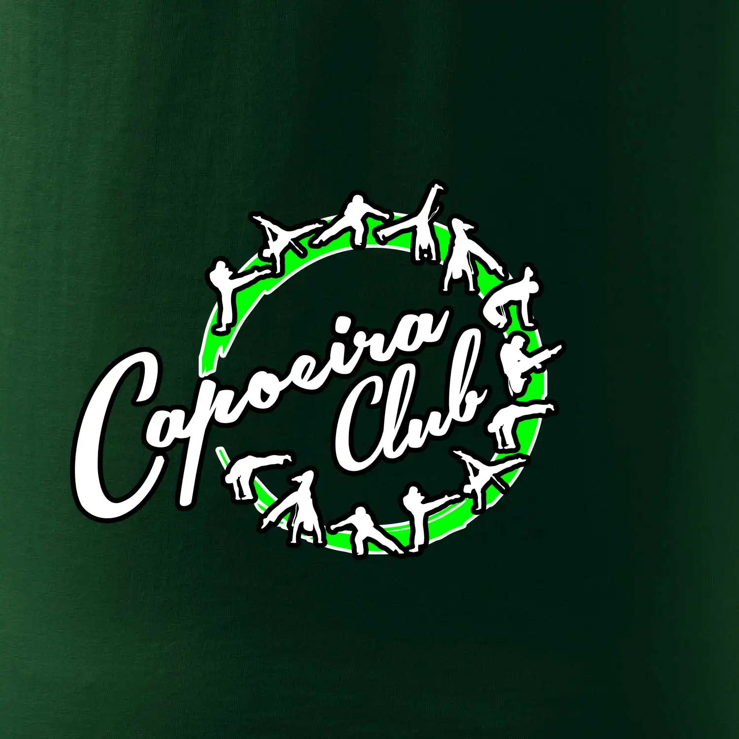 Capoeira club nápis - cviky v kruhu