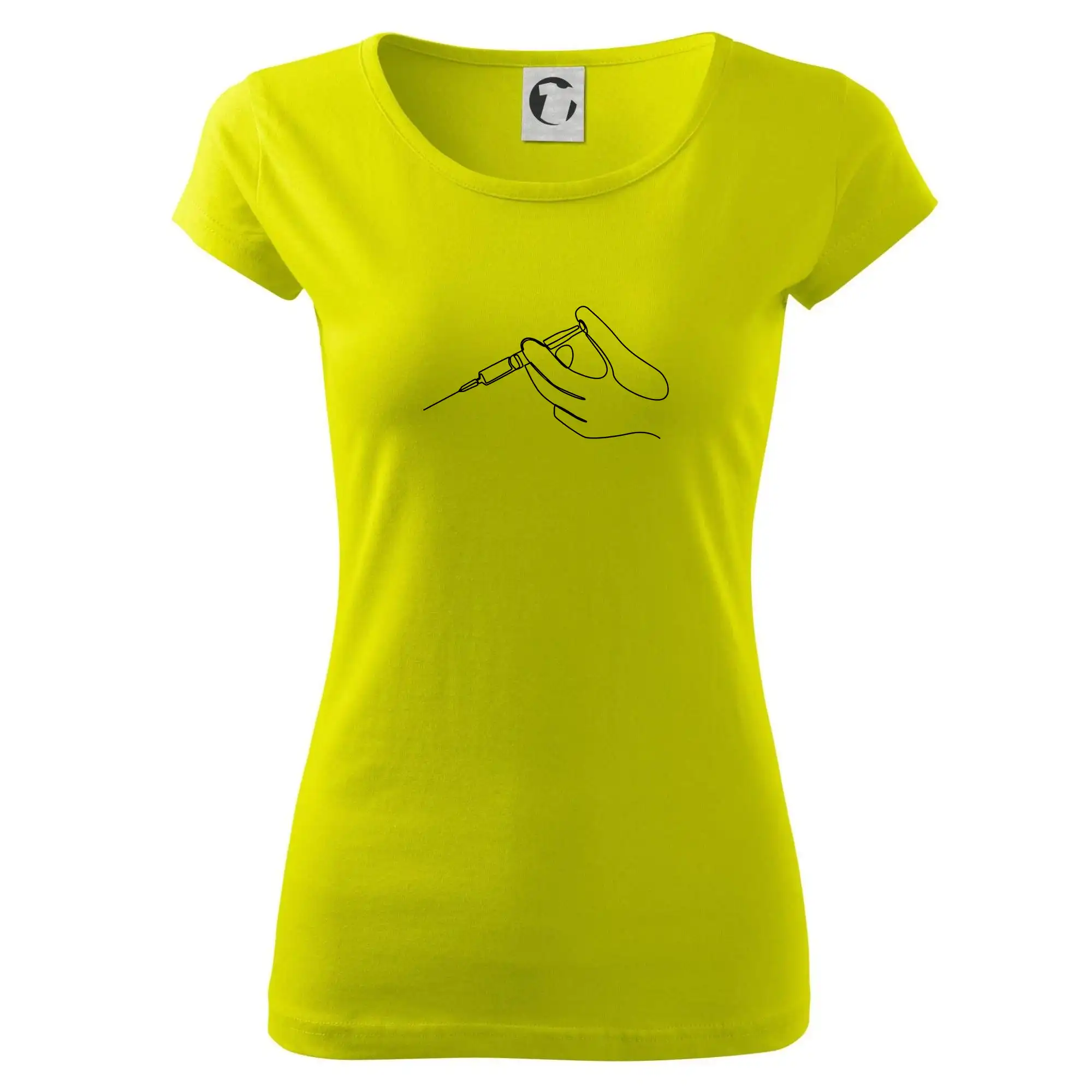 Ruka a injekce jedním tahem