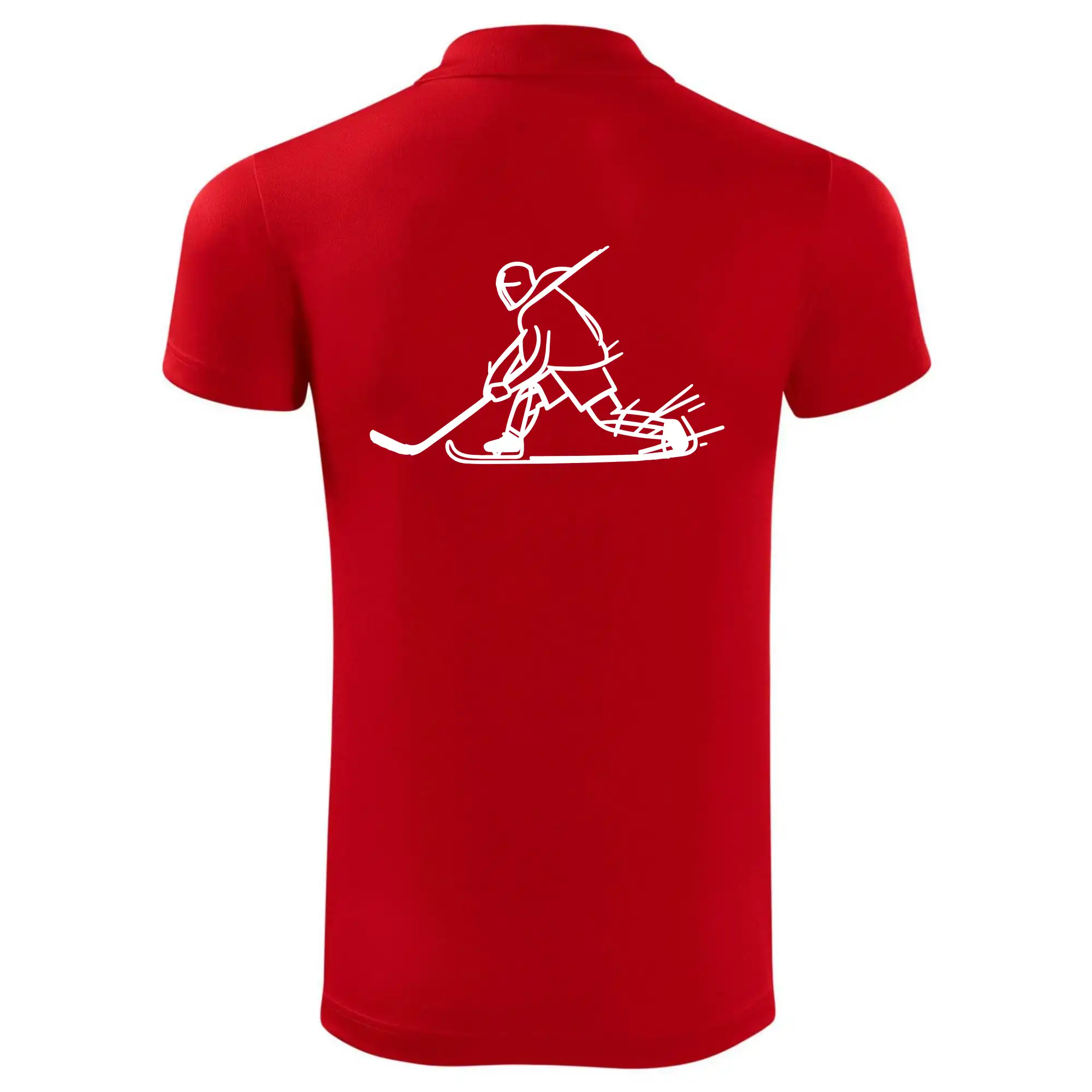 Kreslený hokejista tučnou fixou