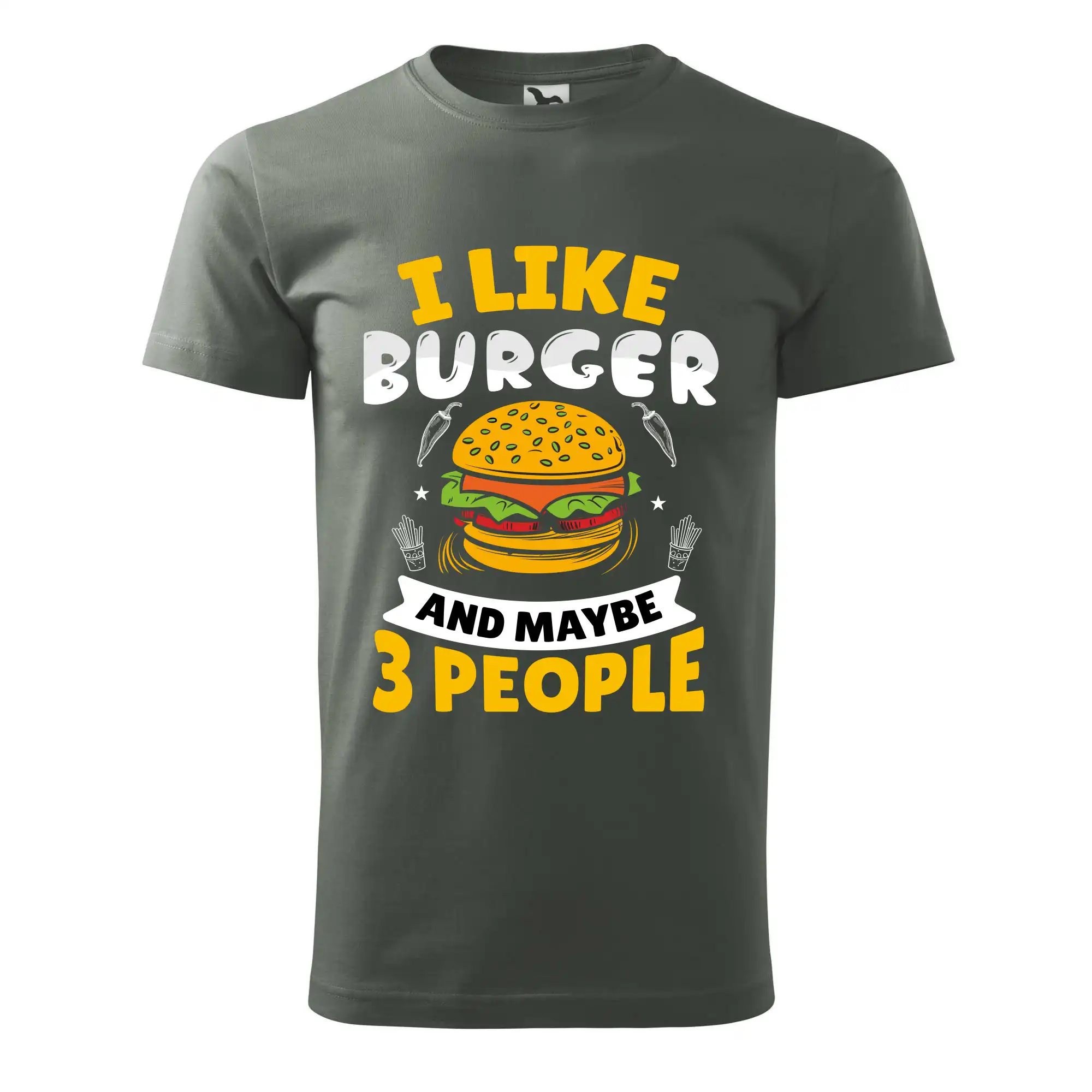 I like burger and maybe 3 people