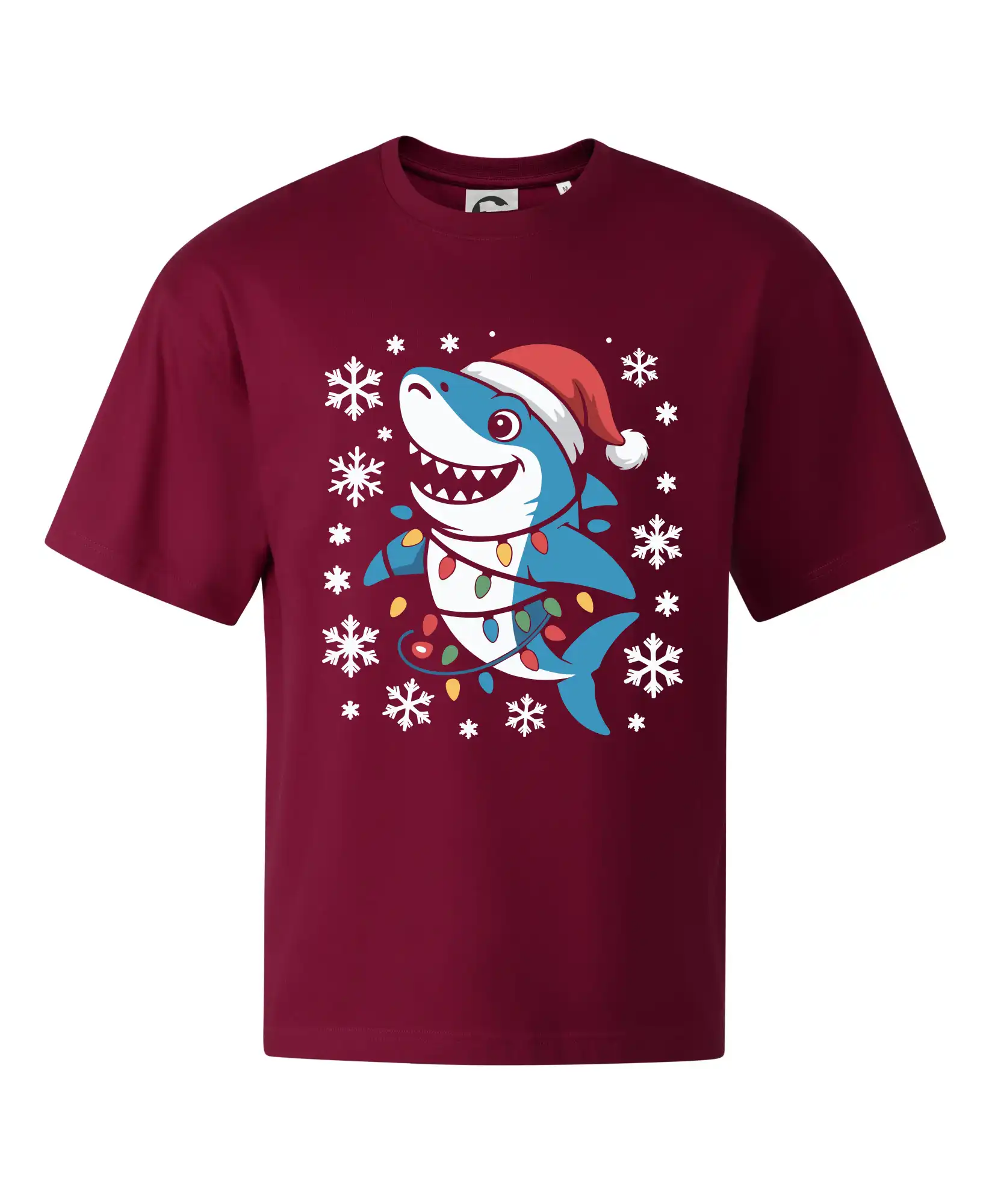 Vánoční žralok a vločky